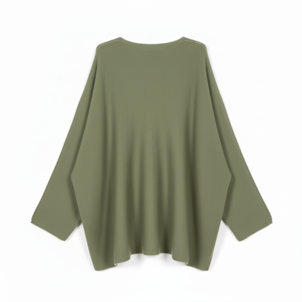 CAMISOLA FREE SPIRIT VERDE MILITAR DECOTE EM BICO CAMISA DE MANGA CUMPRIDA APLIQUES DE BOTÕES DOURADOS