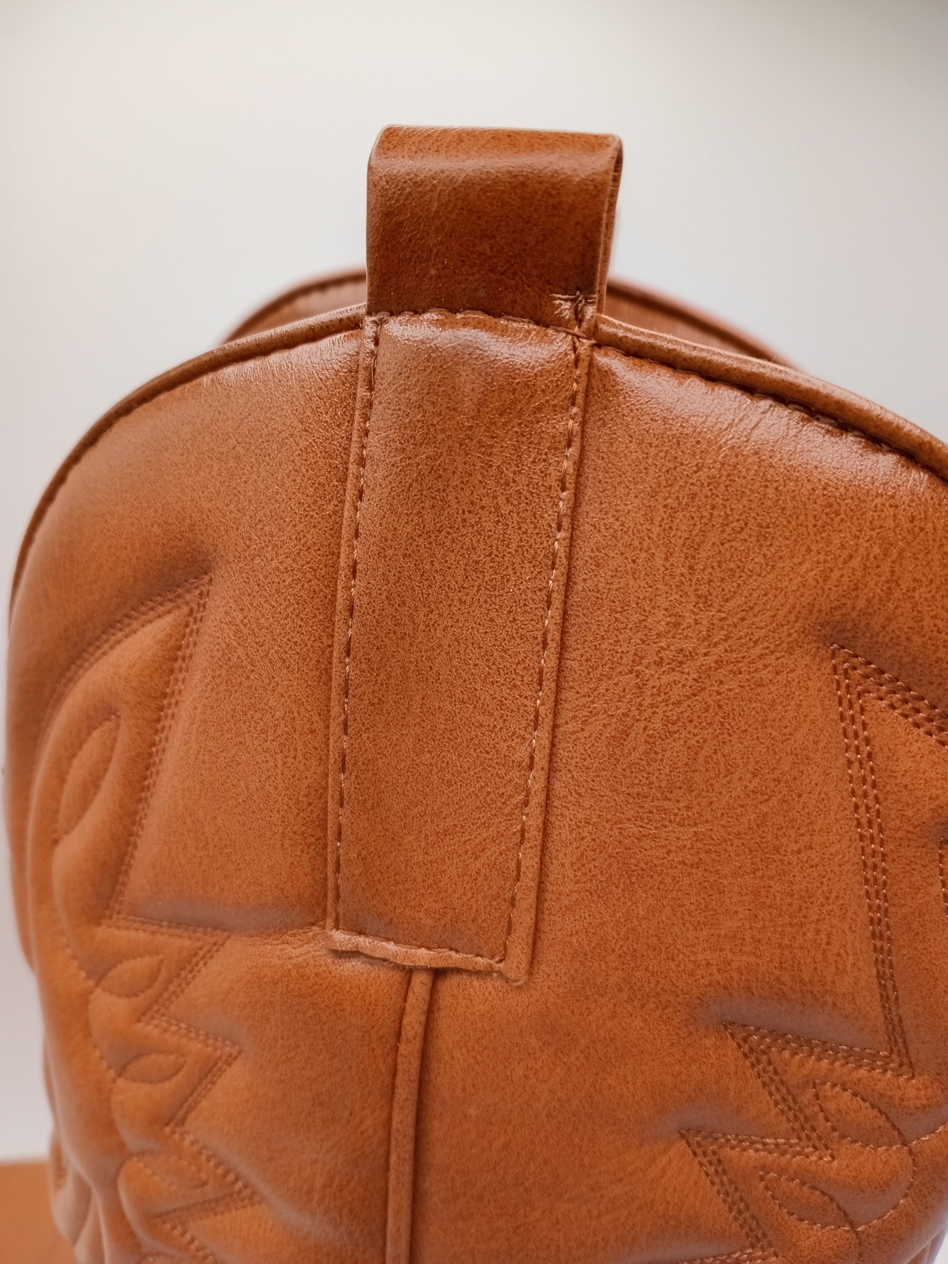 BOTA COWGIRL IDEAL SHOES CUOIO CASTANHO ECO PELE BORDADO BICUDO