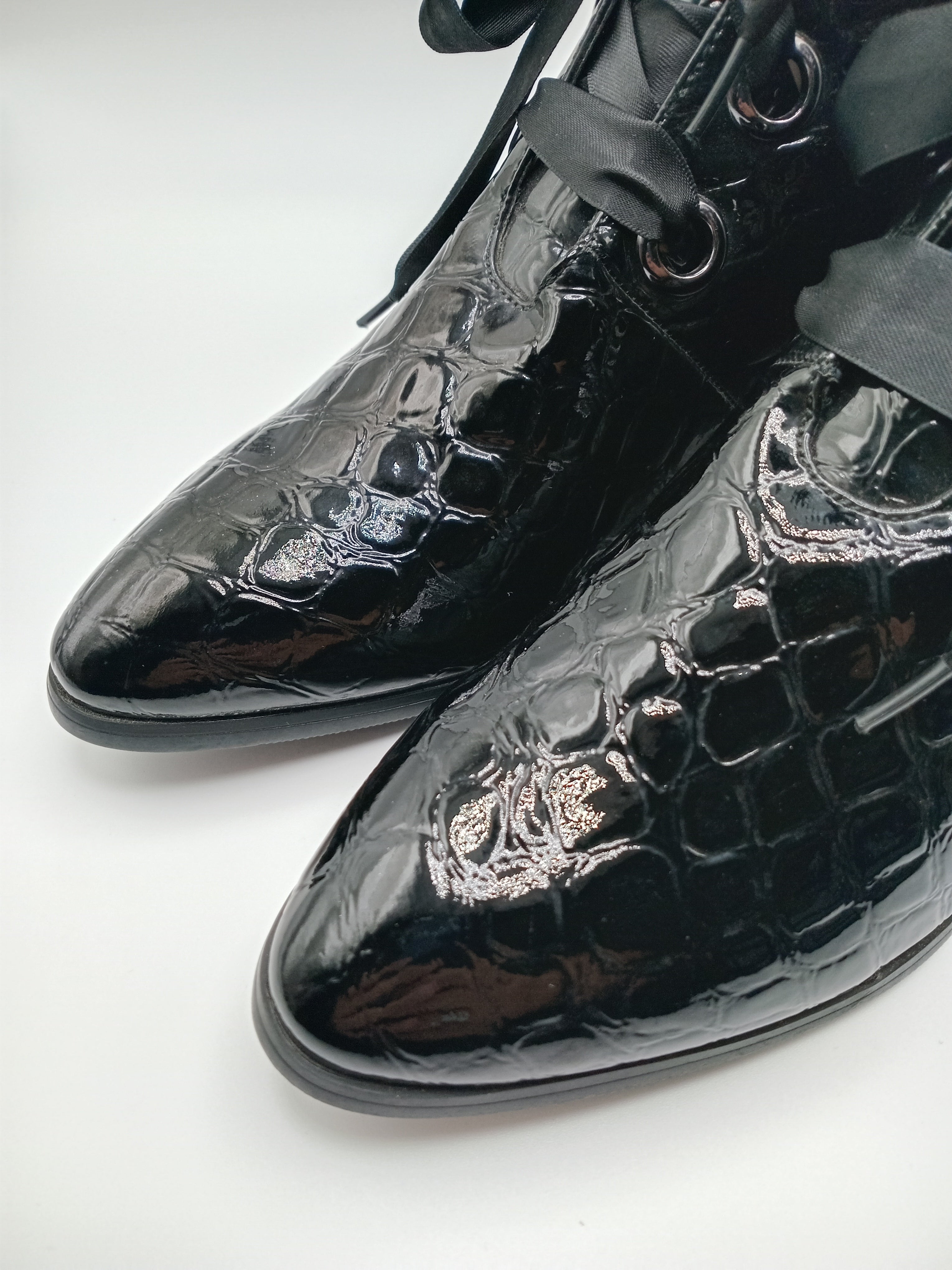 BOTA TEXANA ROCKAWAY PRETO ECO PELE COBRA FITA BICUDO BOTIM