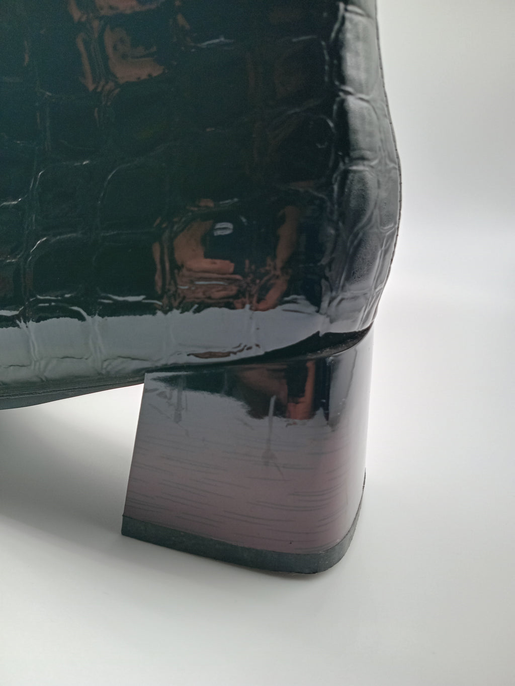 BOTA TEXANA ROCKAWAY PRETO ECO PELE COBRA FITA BICUDO BOTIM
