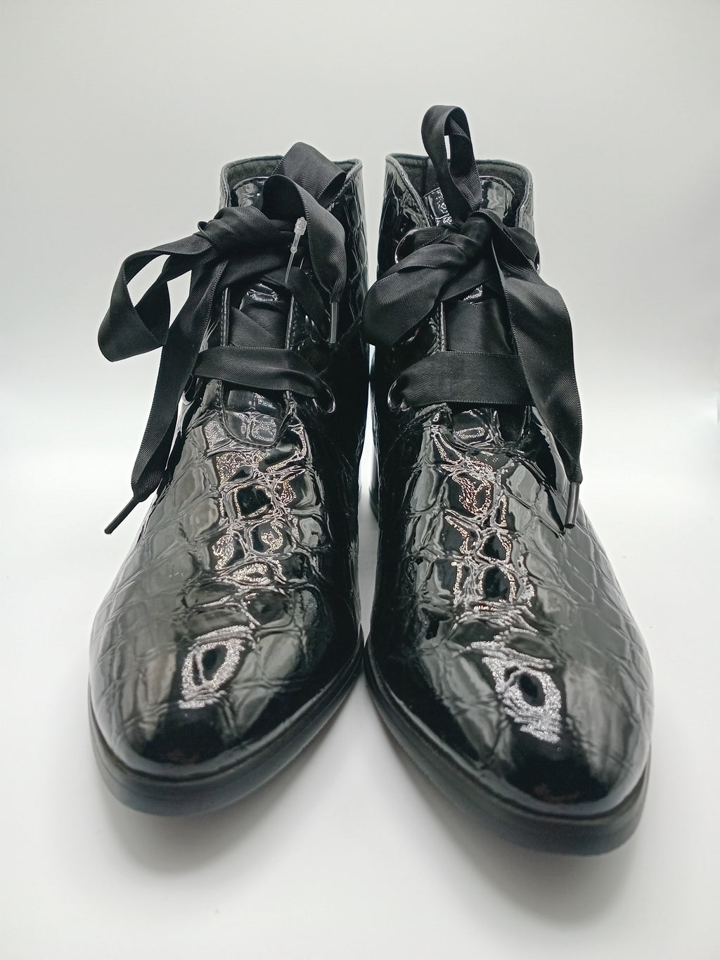 BOTA TEXANA ROCKAWAY PRETO ECO PELE COBRA FITA BICUDO BOTIM