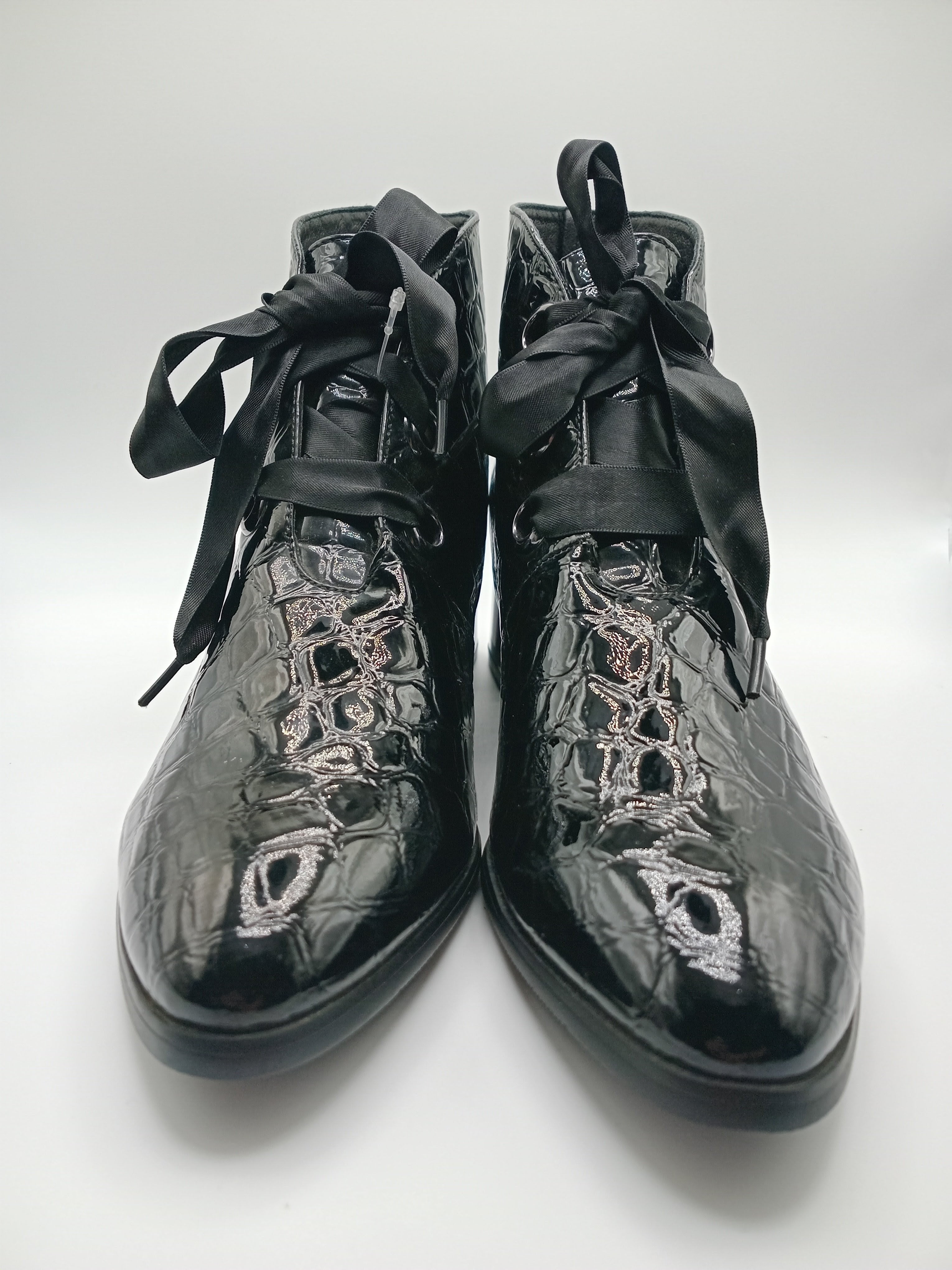 BOTA TEXANA ROCKAWAY PRETO ECO PELE COBRA FITA BICUDO BOTIM