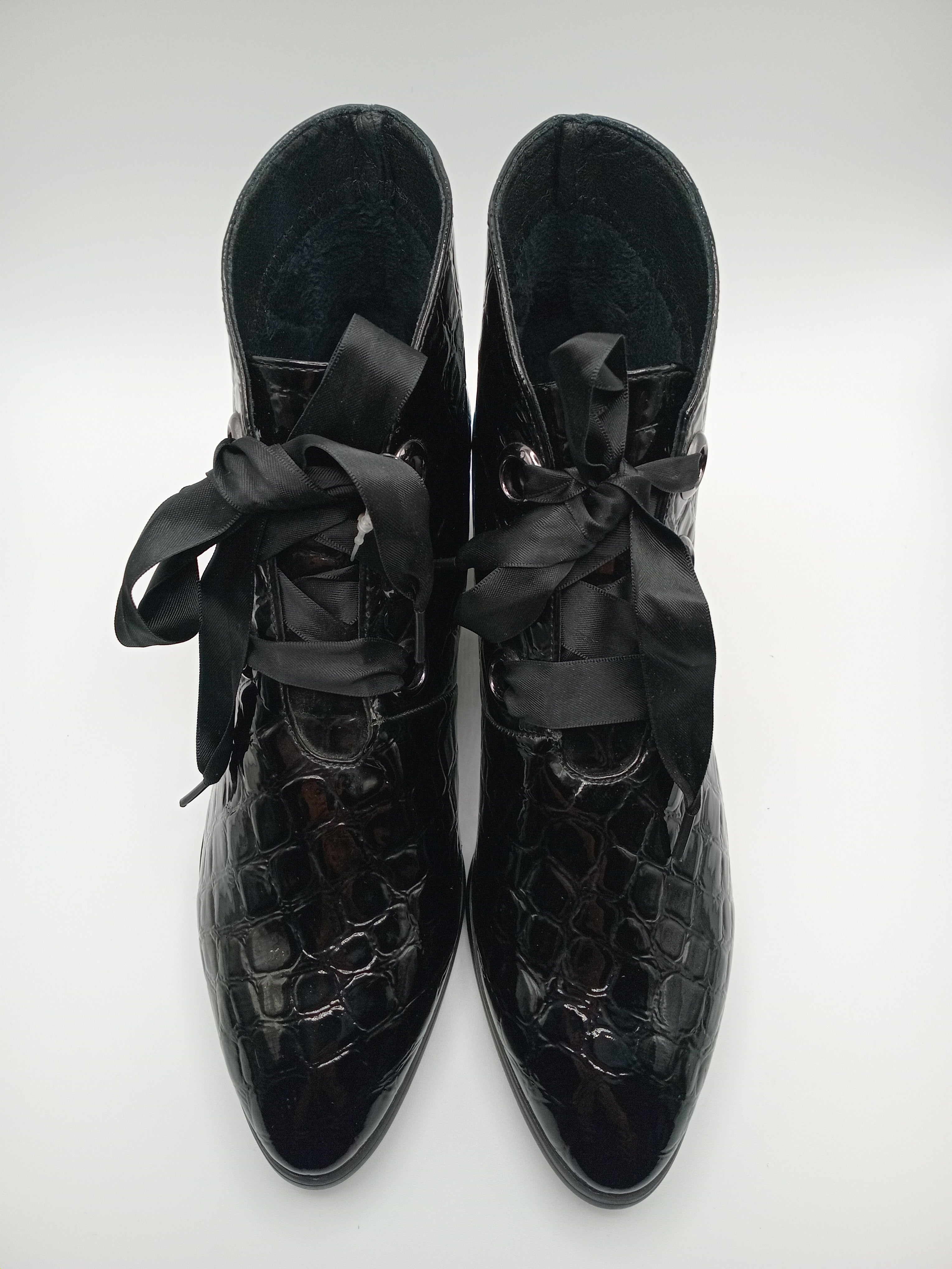 BOTA TEXANA ROCKAWAY PRETO ECO PELE COBRA FITA BICUDO BOTIM