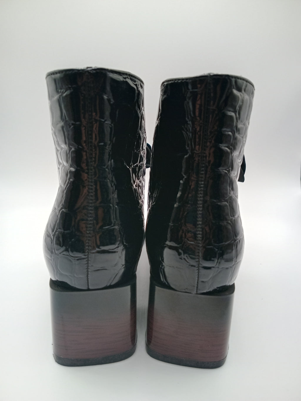 BOTA TEXANA ROCKAWAY PRETO ECO PELE COBRA FITA BICUDO BOTIM