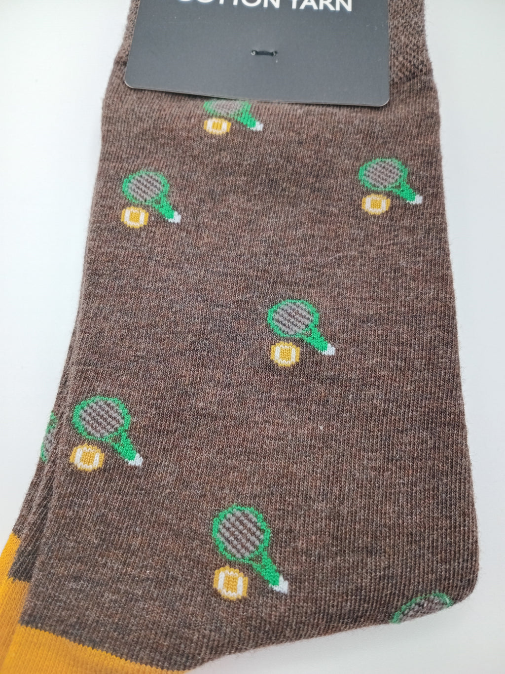 MEIA COTTON YARN CASTANHO ESCURO RAQUETE TÊNIS