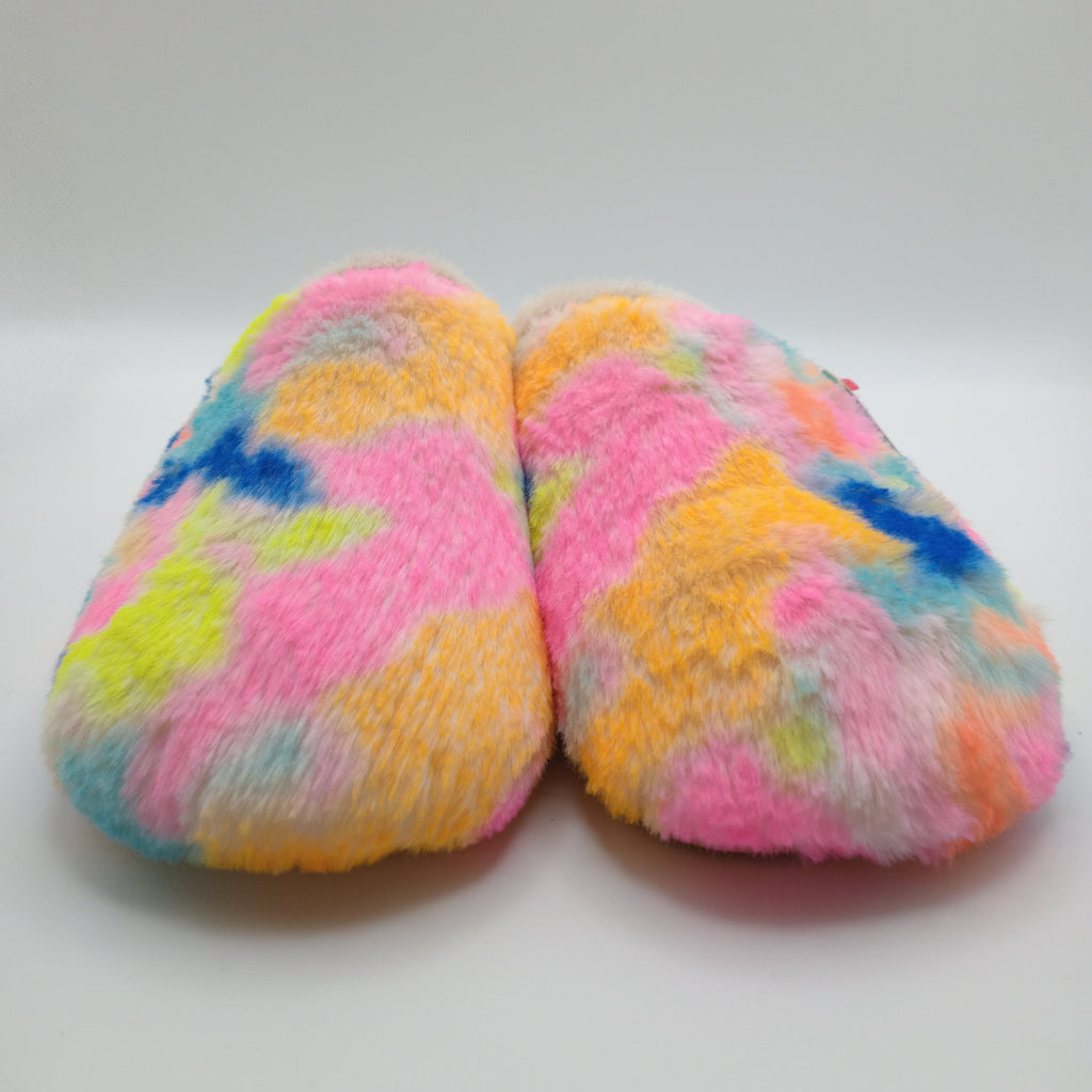 PANTUFAS HOT POTATOES COLORIDO SOLA GROSSA TIE DYE ROSA LARANJA AZUL AMARELO