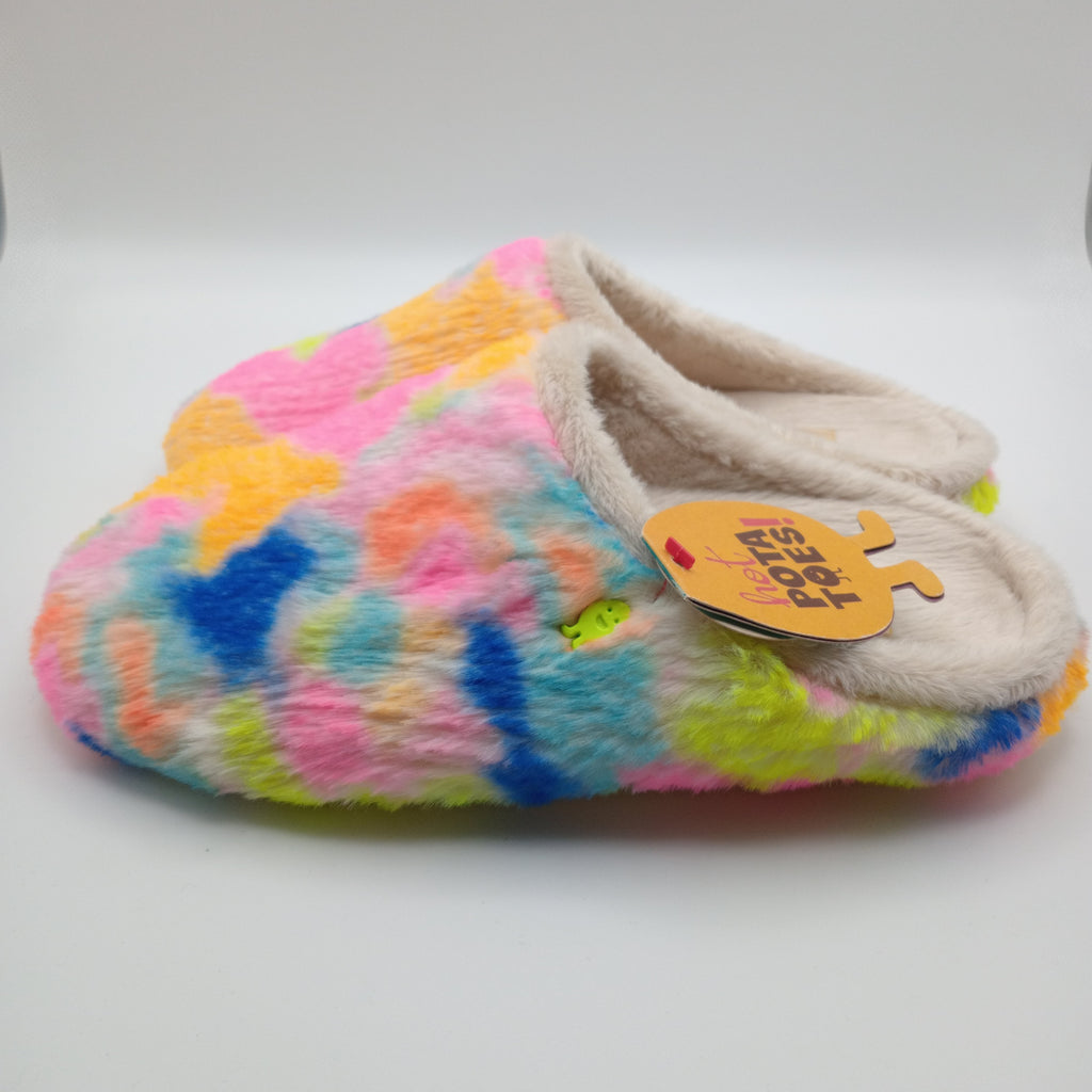 PANTUFAS HOT POTATOES COLORIDO SOLA GROSSA TIE DYE ROSA LARANJA AZUL AMARELO
