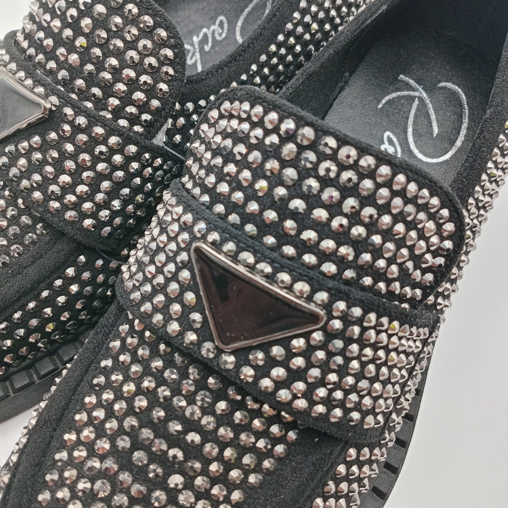 MOCASSIM SALTO ROCKAWAY PRETO BRILHO