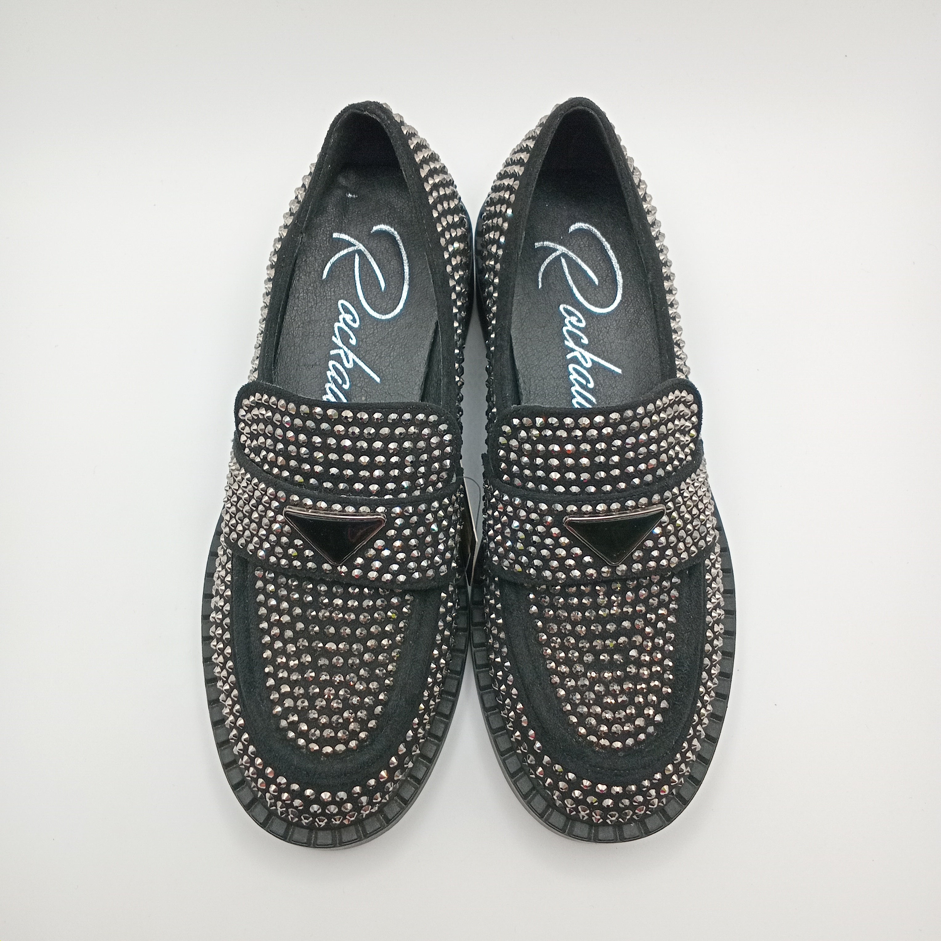 MOCASSIM SALTO ROCKAWAY PRETO BRILHO