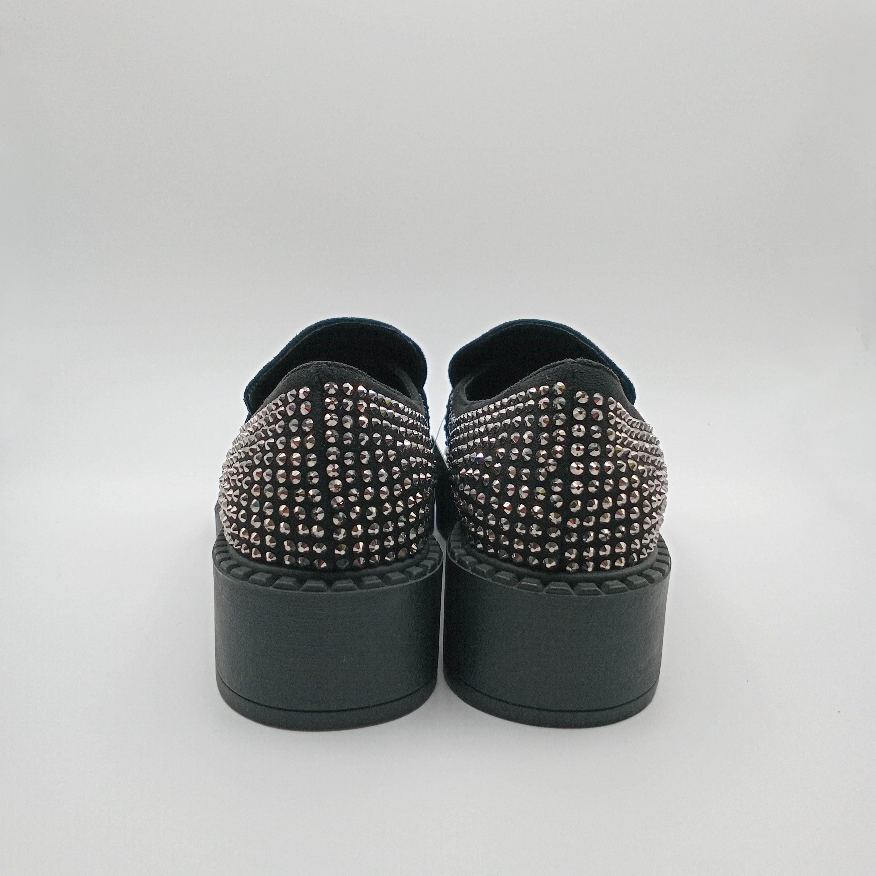 MOCASSIM SALTO ROCKAWAY PRETO BRILHO