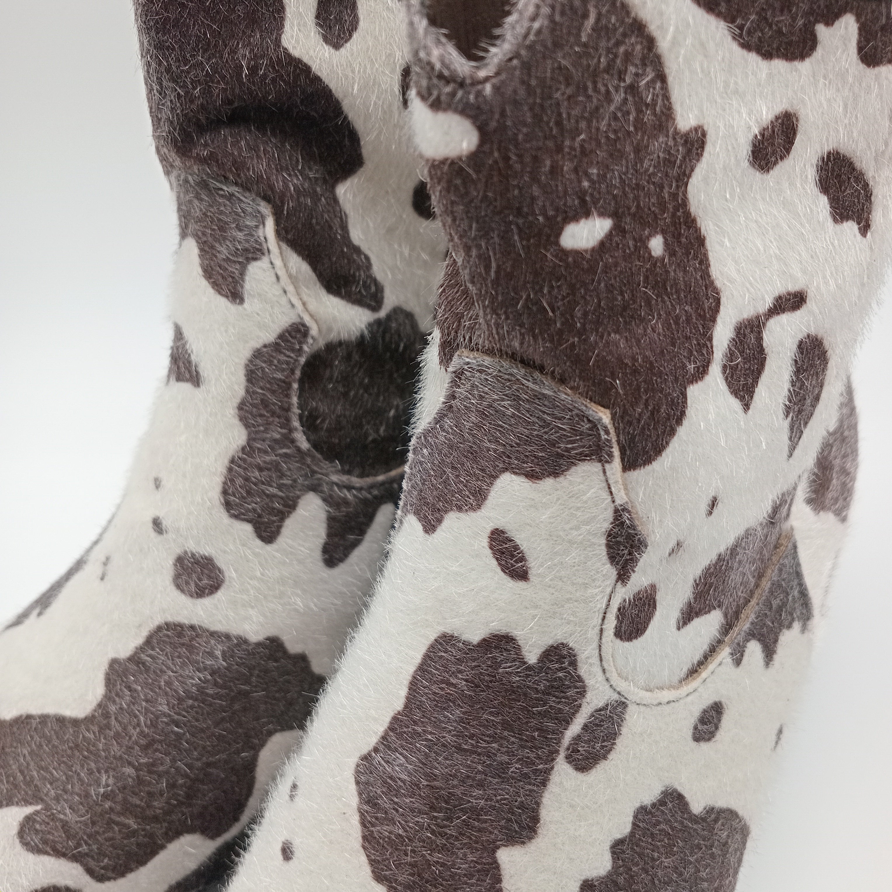 BOTA COWGIRL FINDLAY PARIS VACA COW BICUDO ANIMAL PRINT