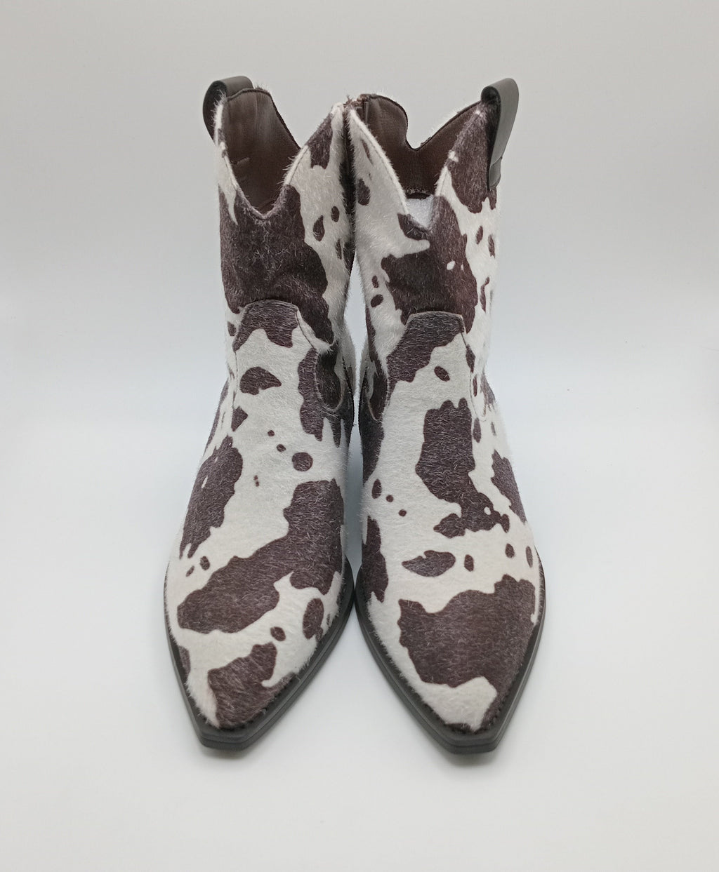 BOTA COWGIRL FINDLAY PARIS VACA COW BICUDO ANIMAL PRINT