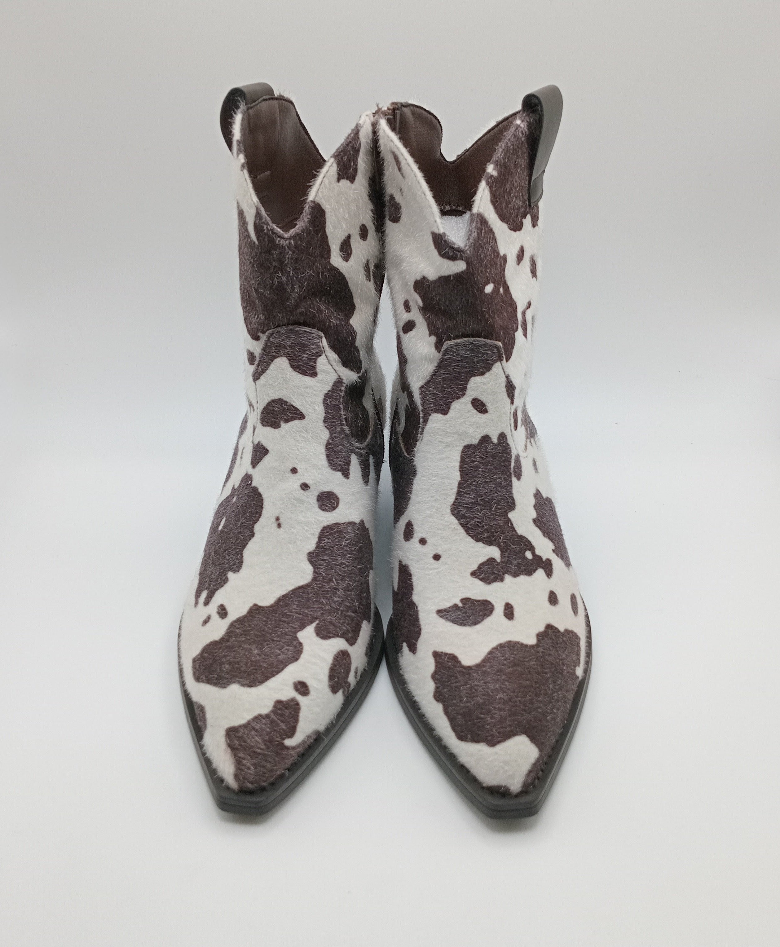 BOTA COWGIRL FINDLAY PARIS VACA COW BICUDO ANIMAL PRINT