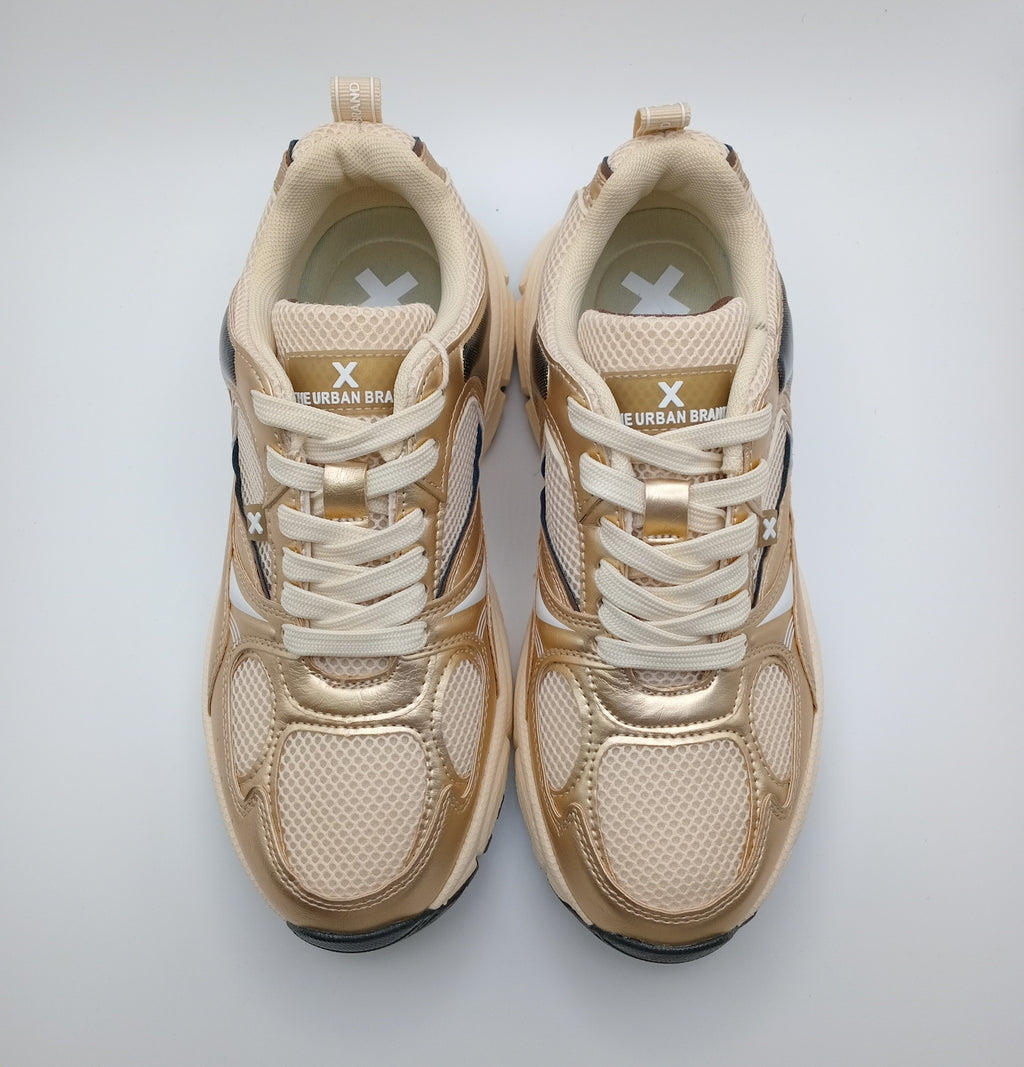 TÊNIS XTI DOURADO TECIDO SPORT