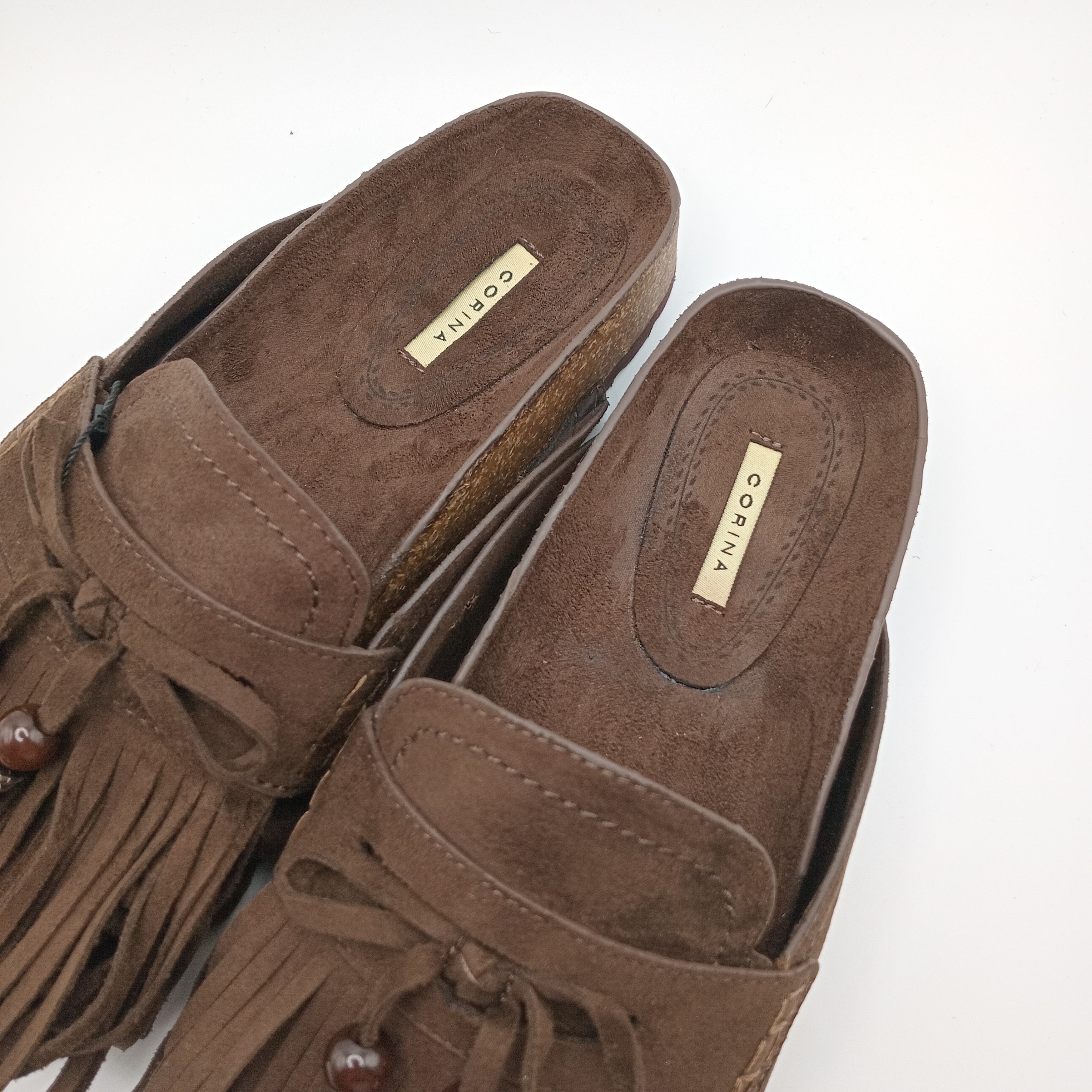 SOCAS CORINA CASTANHO ESCURO CAMURÇA FRANJA