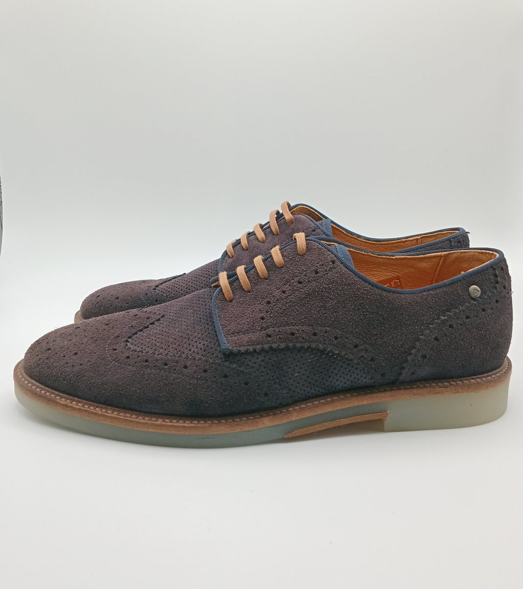 SAPATO SOCIAL AMBITIOUS AZUL COURO