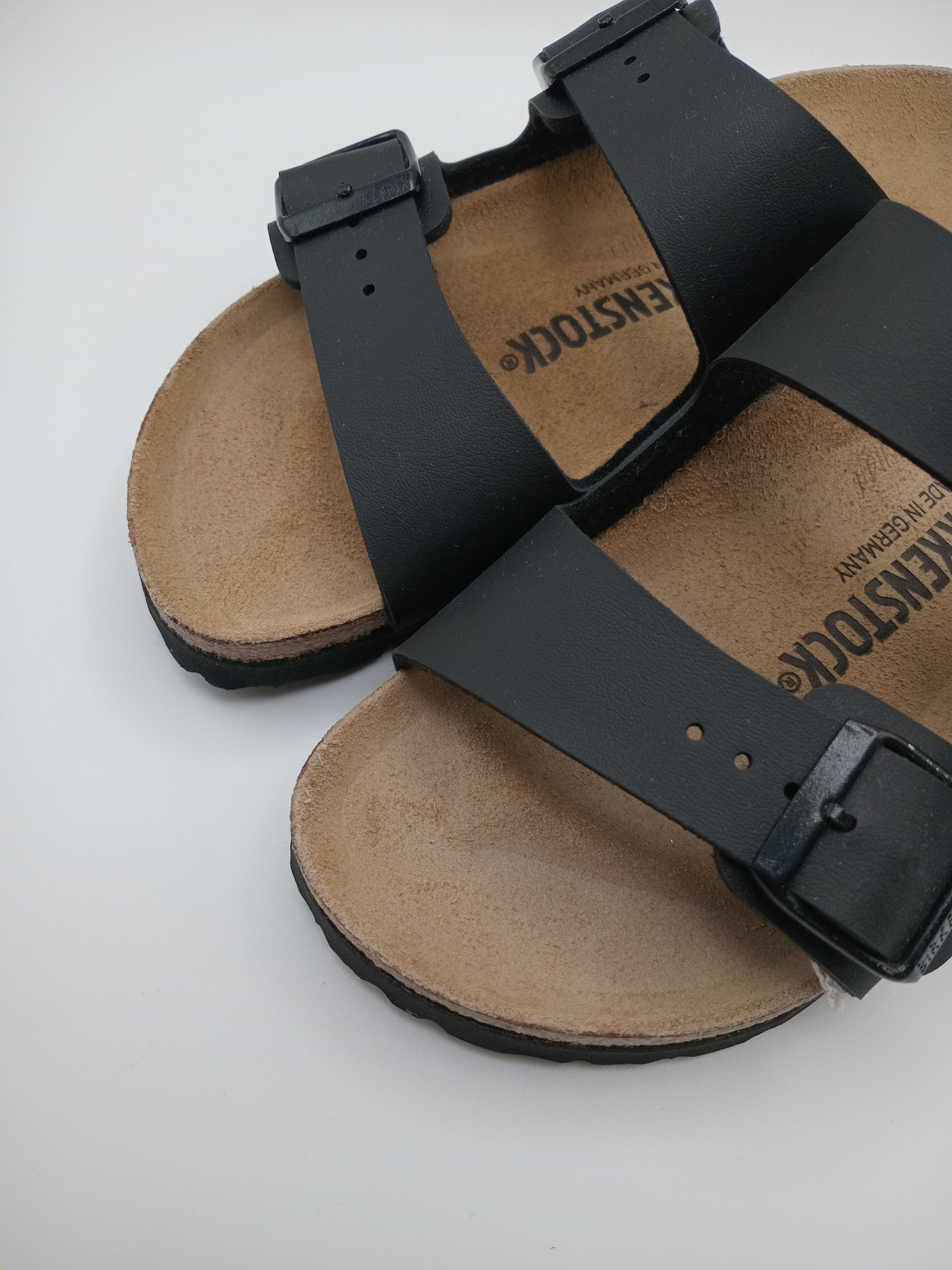 SANDÁLIA ARIZONA BS BIRKENSTOCK BLACK FIVELA PRETA COURO PRETO