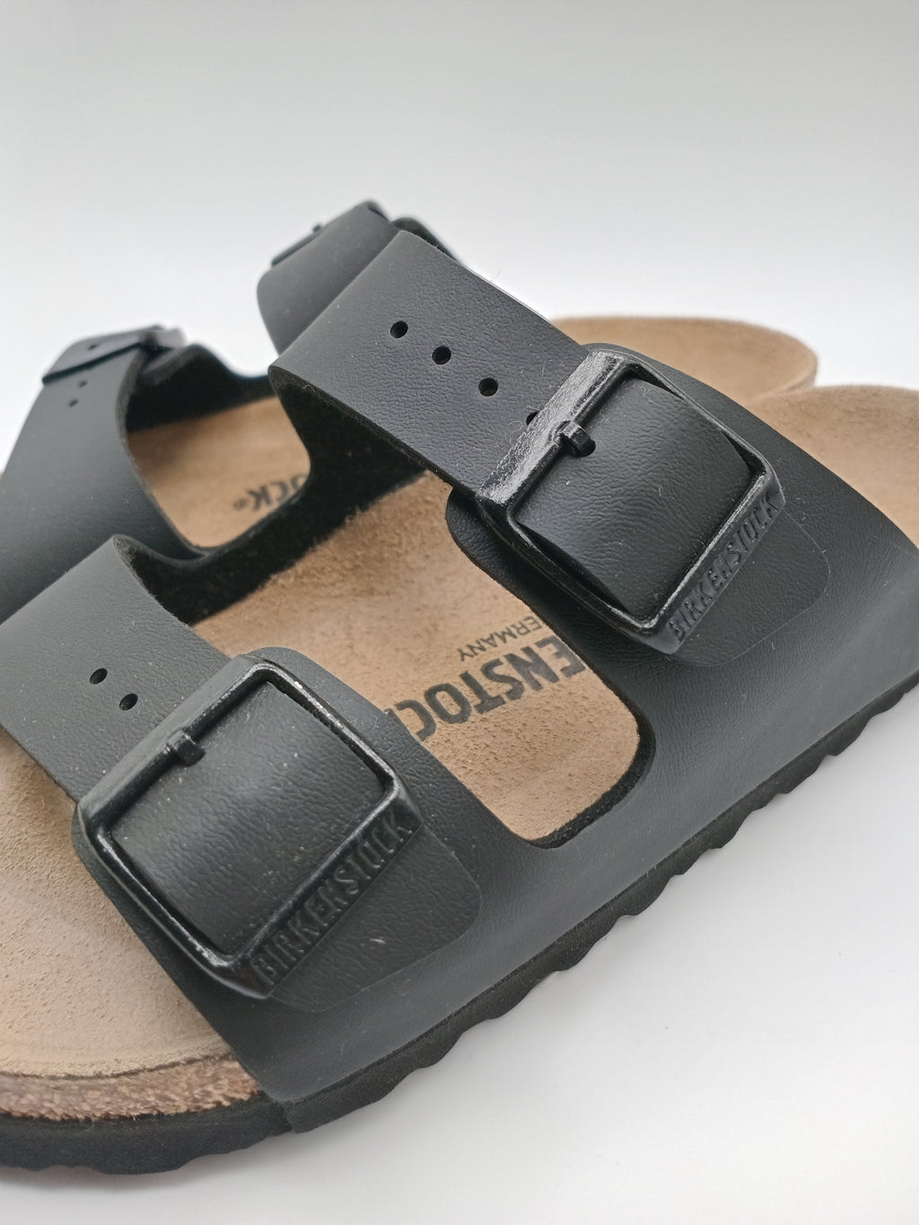 SANDÁLIA ARIZONA BS BIRKENSTOCK BLACK FIVELA PRETA COURO PRETO