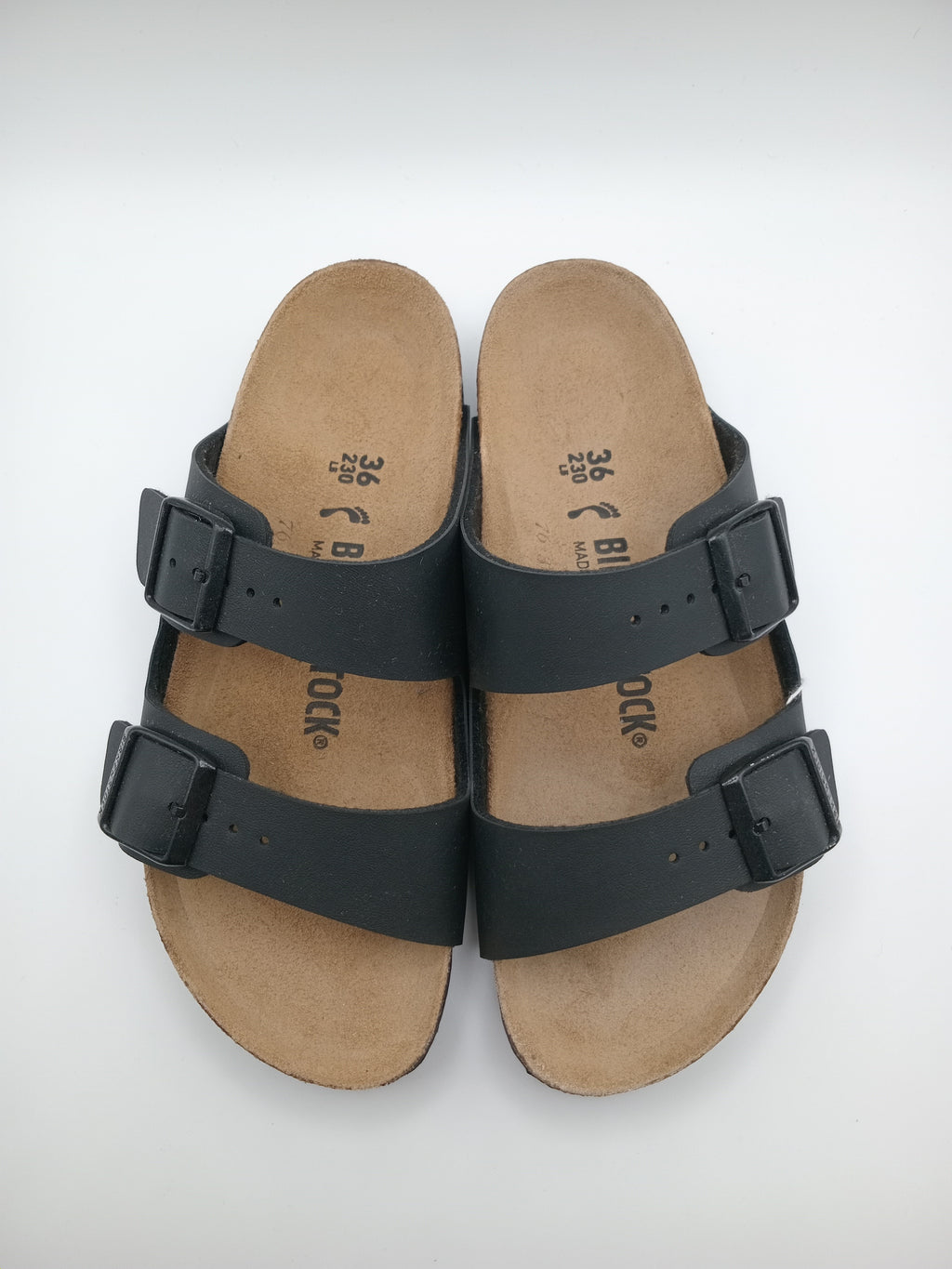 SANDÁLIA ARIZONA BS BIRKENSTOCK BLACK FIVELA PRETA COURO PRETO