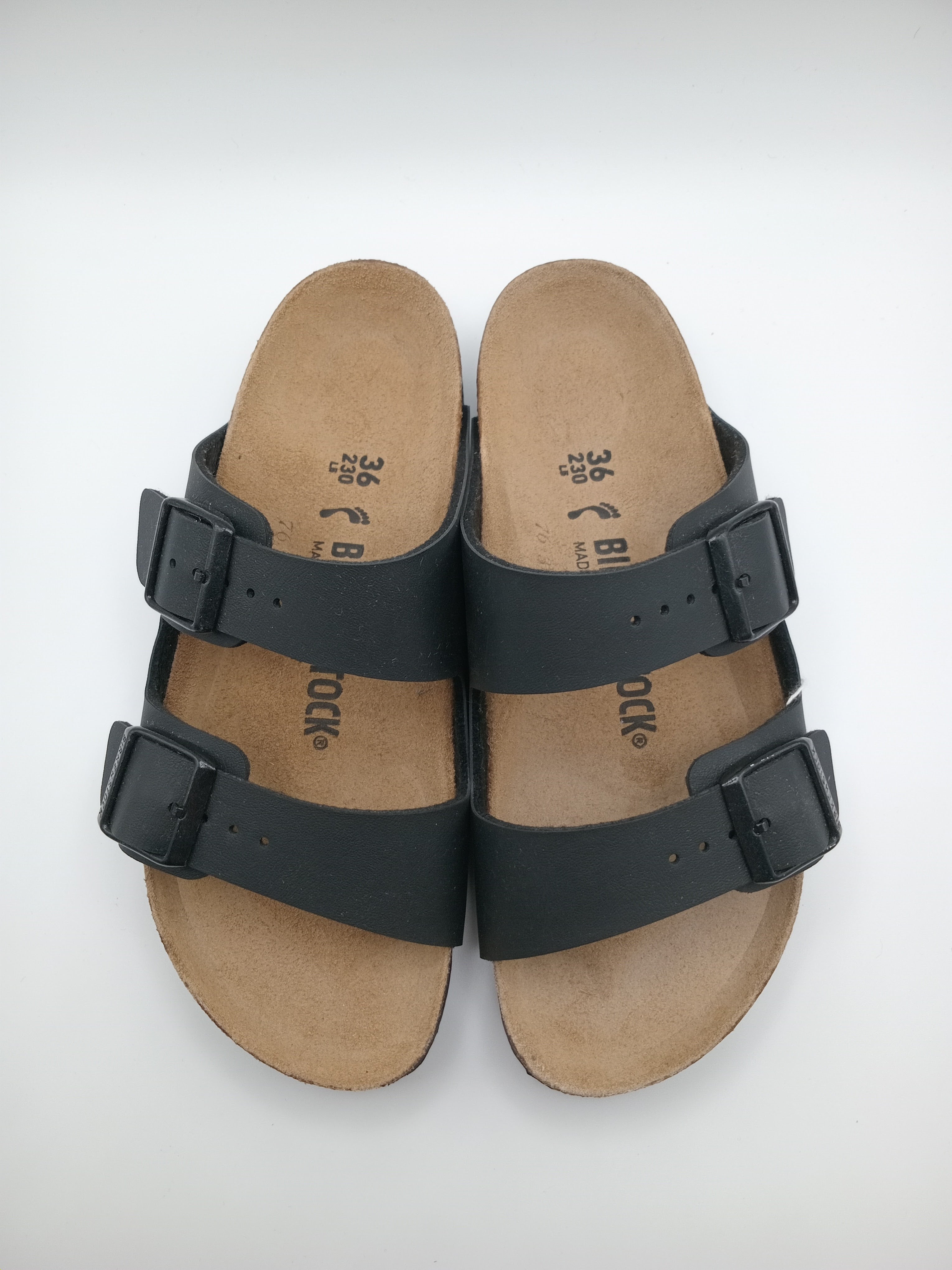 SANDÁLIA ARIZONA BS BIRKENSTOCK BLACK FIVELA PRETA COURO PRETO