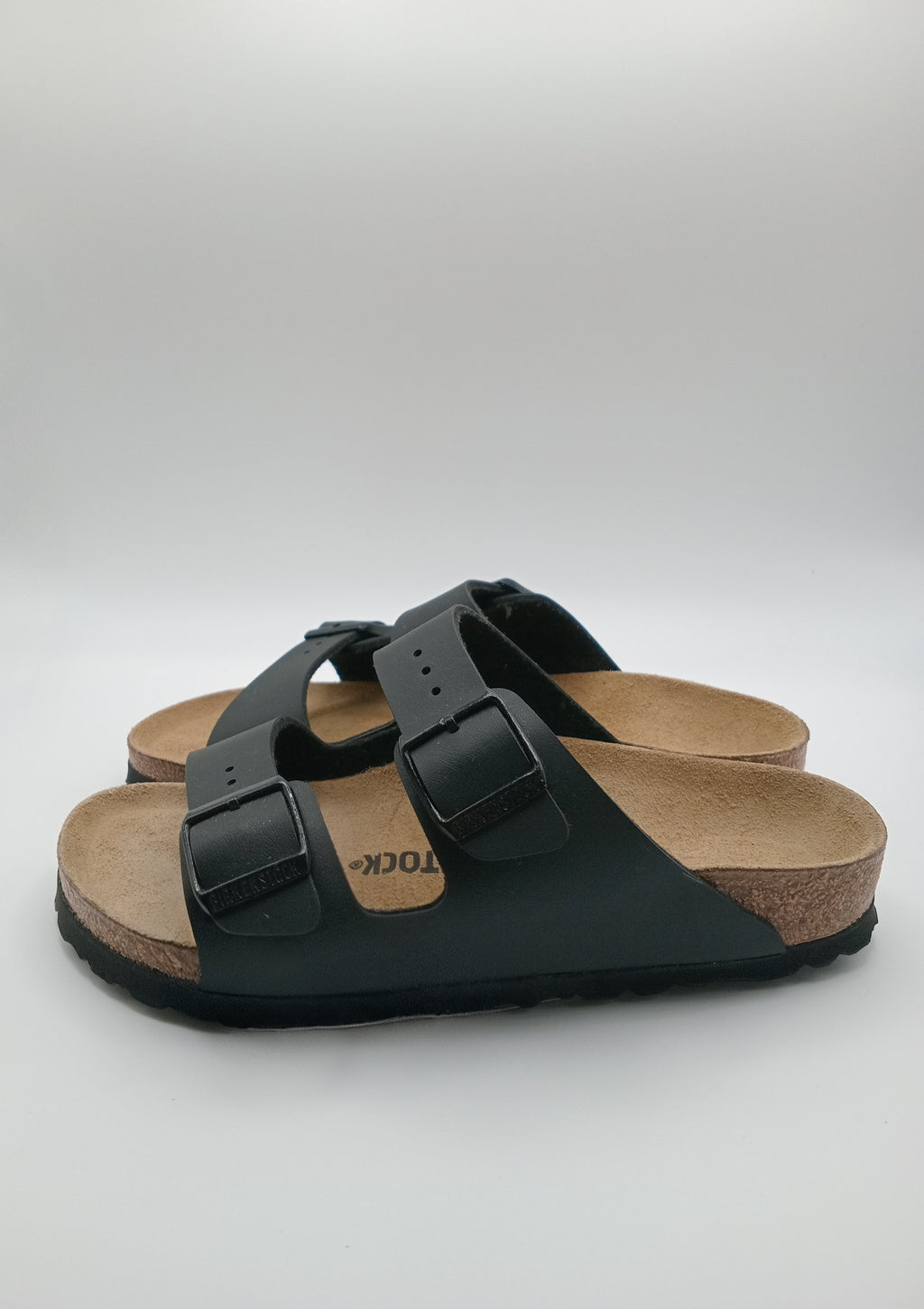 SANDÁLIA ARIZONA BS BIRKENSTOCK BLACK FIVELA PRETA COURO PRETO