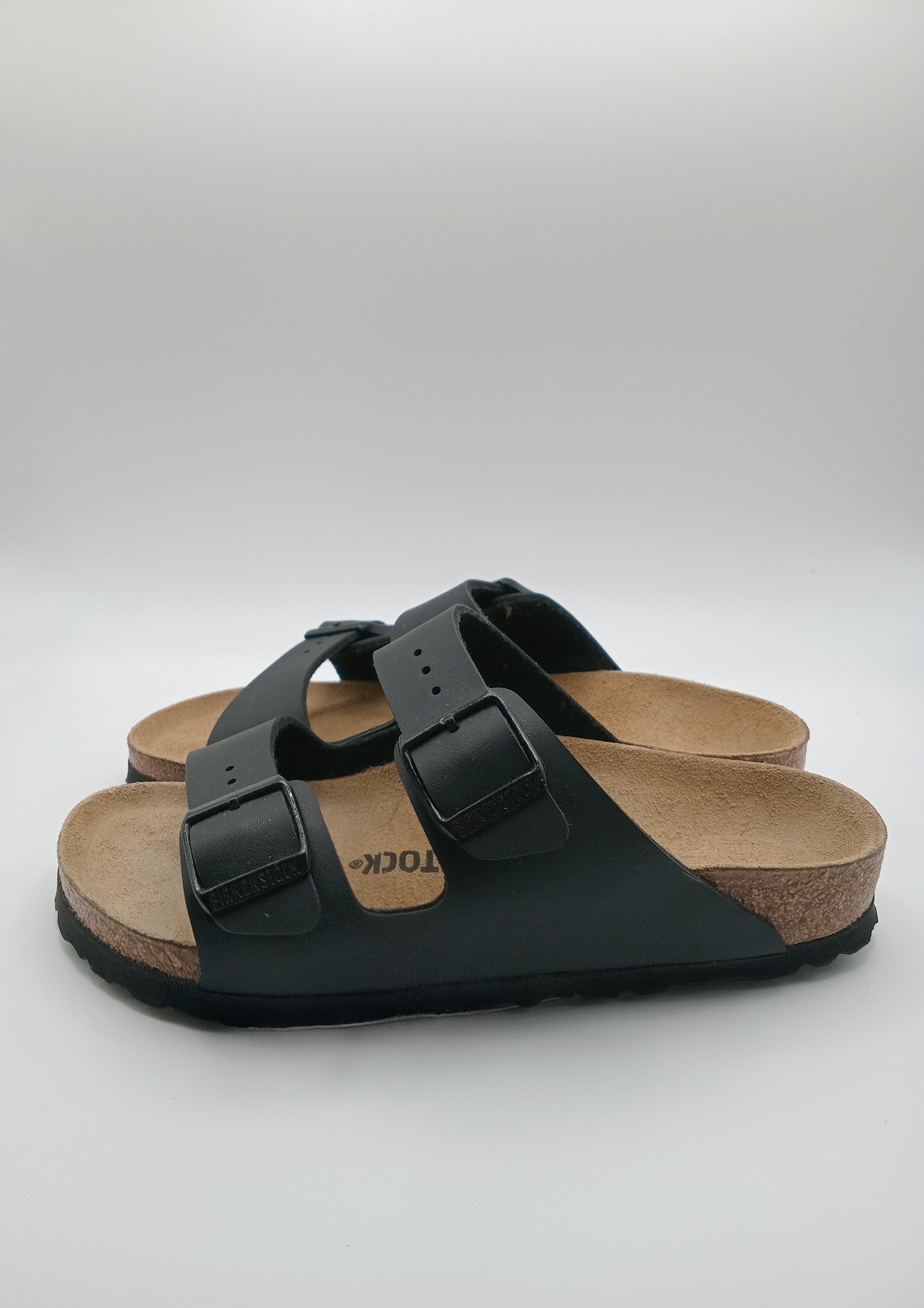 SANDÁLIA ARIZONA BS BIRKENSTOCK BLACK FIVELA PRETA COURO PRETO