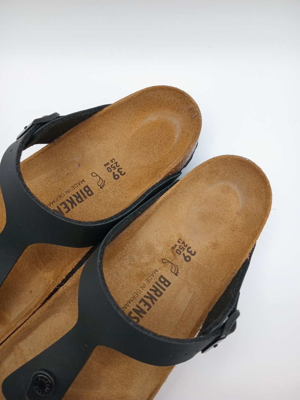 SANDÁLIA GIZEH BS BIRKENSTOCK BLACK FIVELA PRETA COURO PRETO