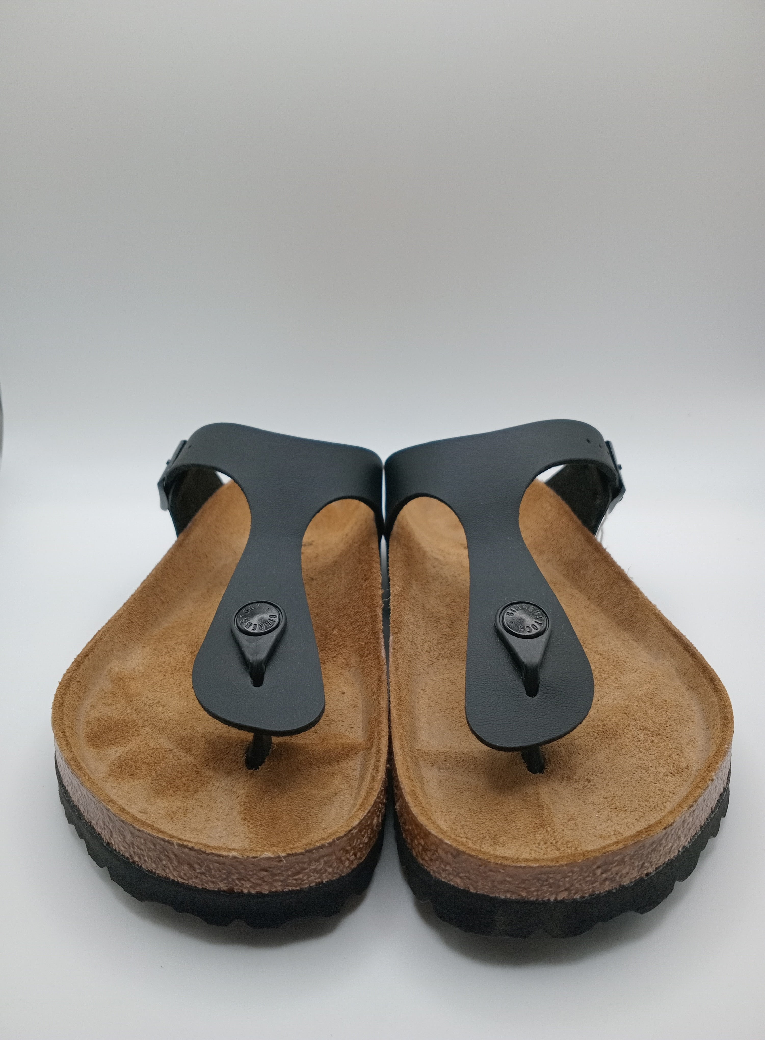 SANDÁLIA GIZEH BS BIRKENSTOCK BLACK FIVELA PRETA COURO PRETO