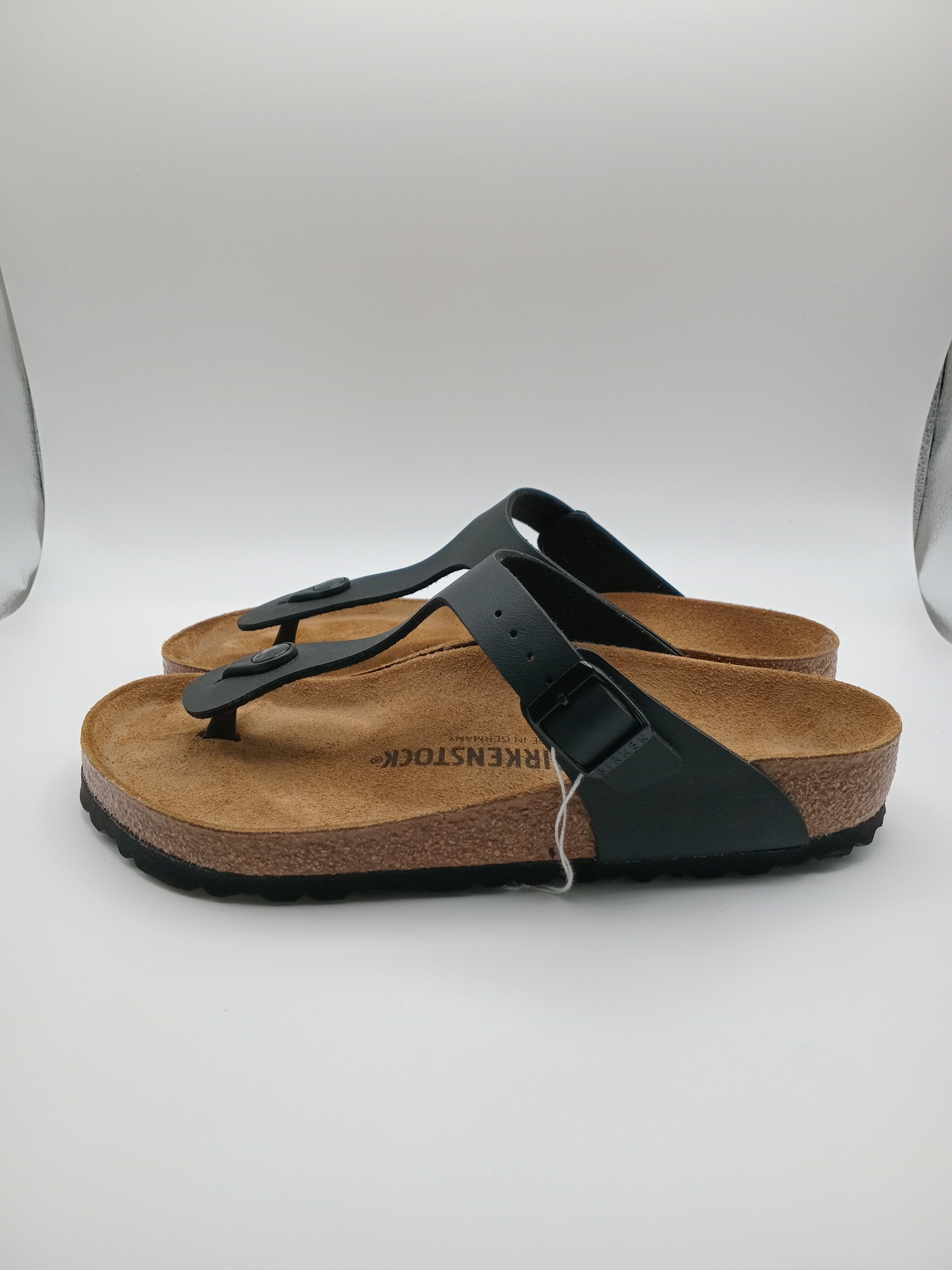 SANDÁLIA GIZEH BS BIRKENSTOCK BLACK FIVELA PRETA COURO PRETO