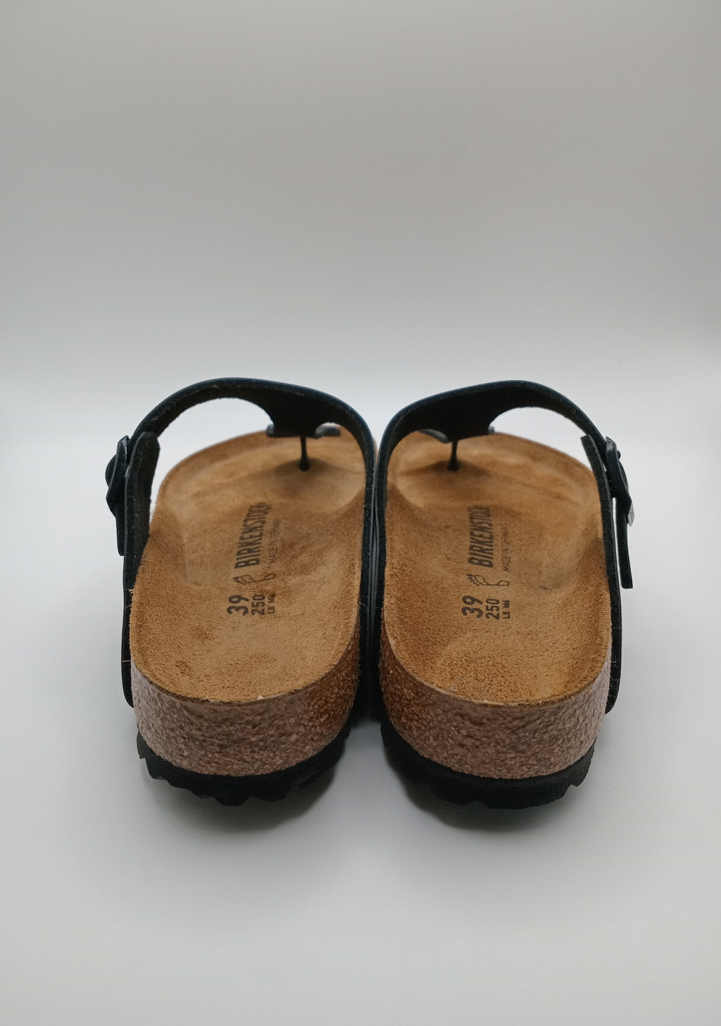 SANDÁLIA GIZEH BS BIRKENSTOCK BLACK FIVELA PRETA COURO PRETO