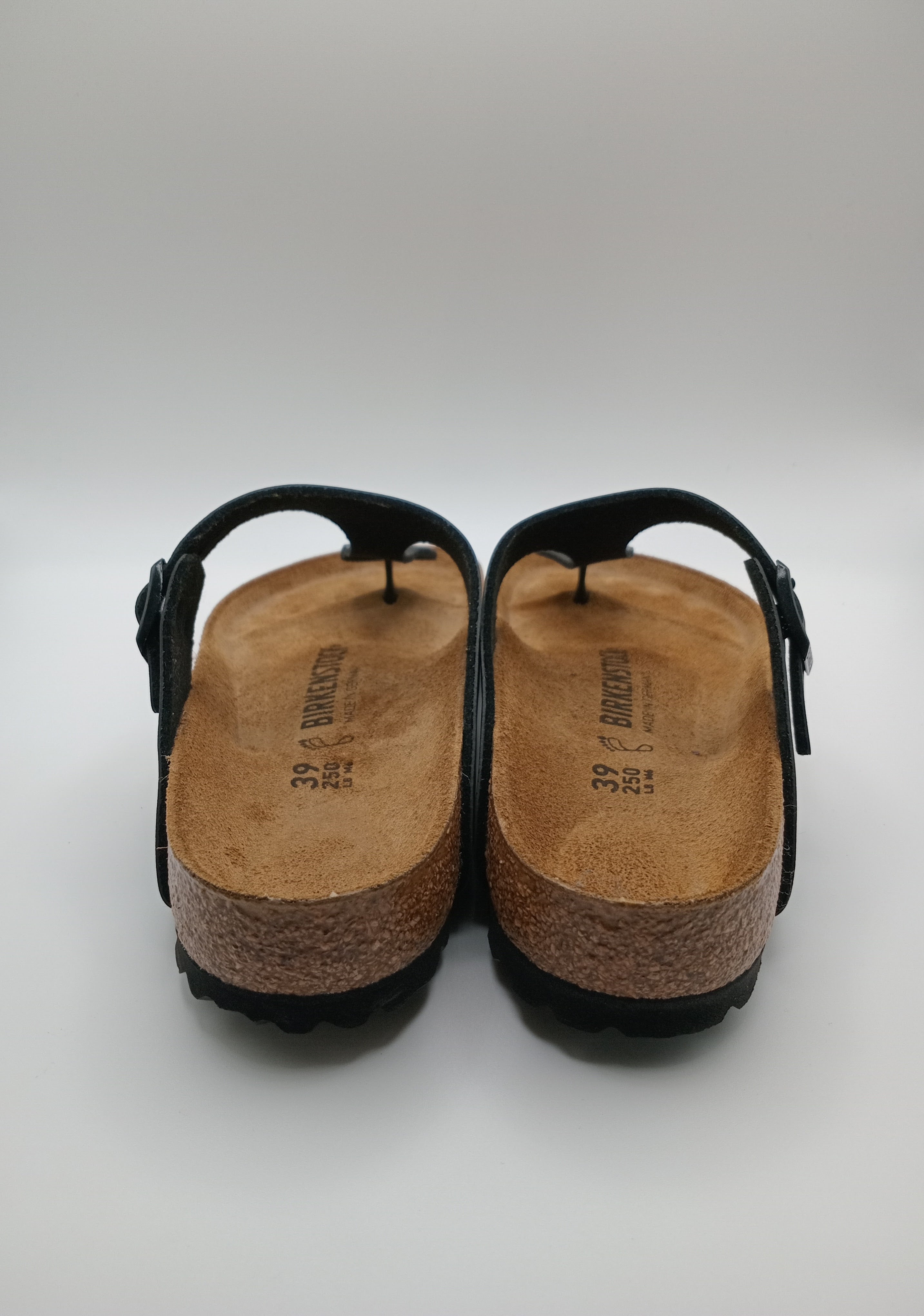 SANDÁLIA GIZEH BS BIRKENSTOCK BLACK FIVELA PRETA COURO PRETO