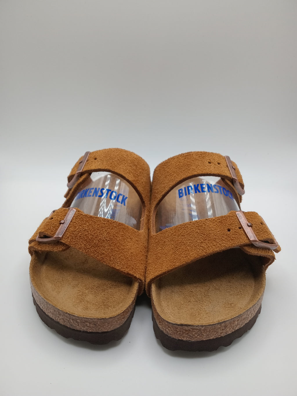 SANDÁLIA ARIZONA BS BIRKENSTOCK MINK FIVELA COBRE COURO CASTANHO