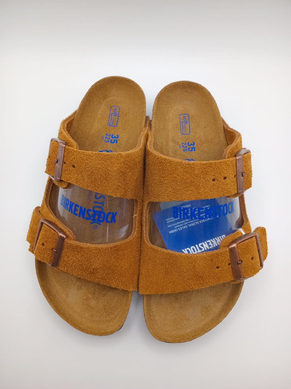 SANDÁLIA ARIZONA BS BIRKENSTOCK MINK FIVELA COBRE COURO CASTANHO