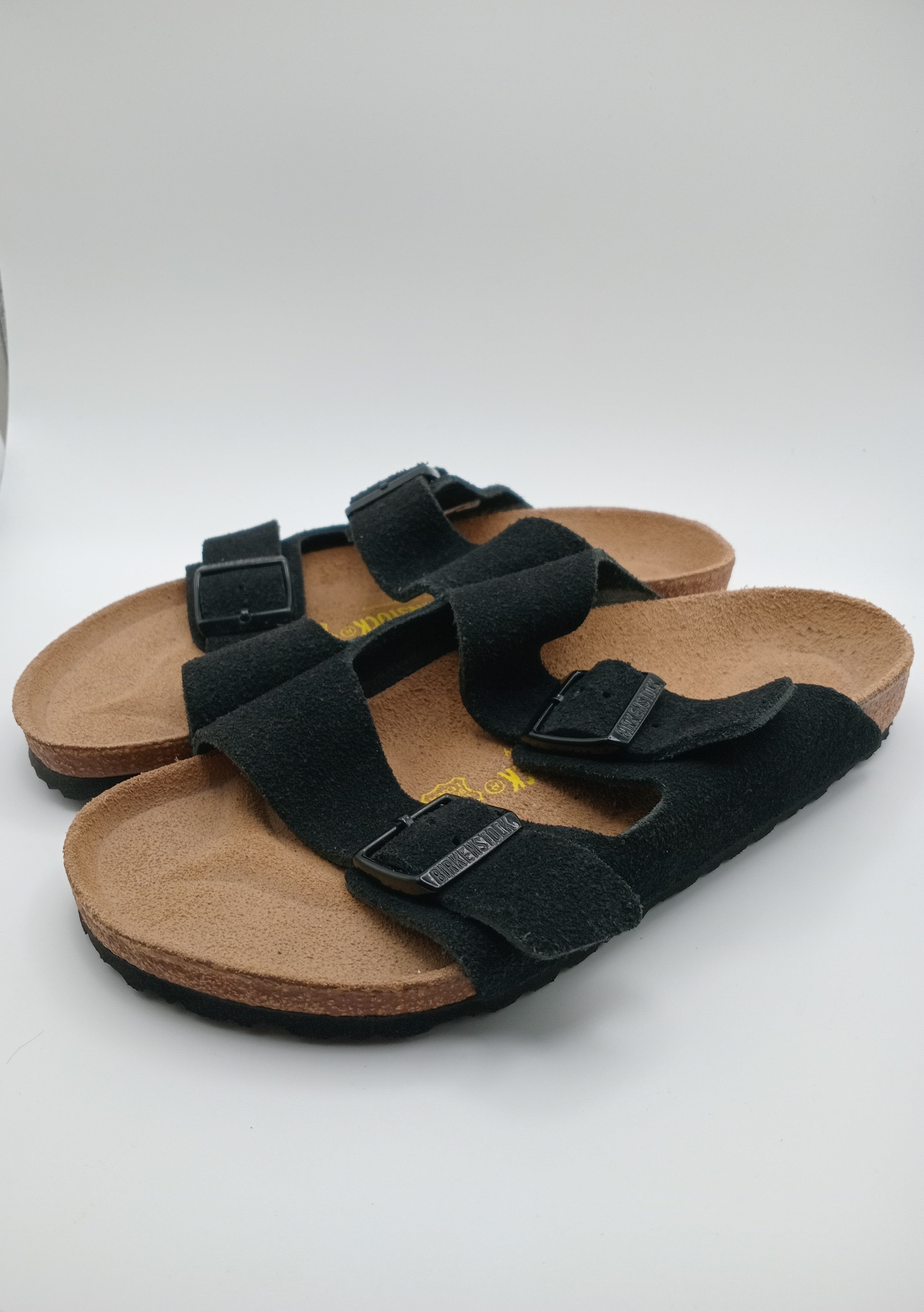 SANDÁLIA ARIZONA BS BIRKENSTOCK BLACK FIVELA PRETA COURO PRETO