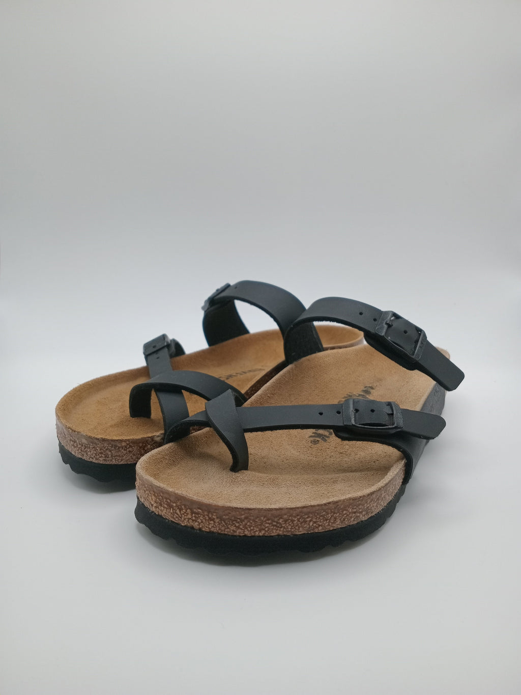 SANDÁLIA MAYARI BIRKENSTOCK BLACK FIVELA PRETA COURO PRETO