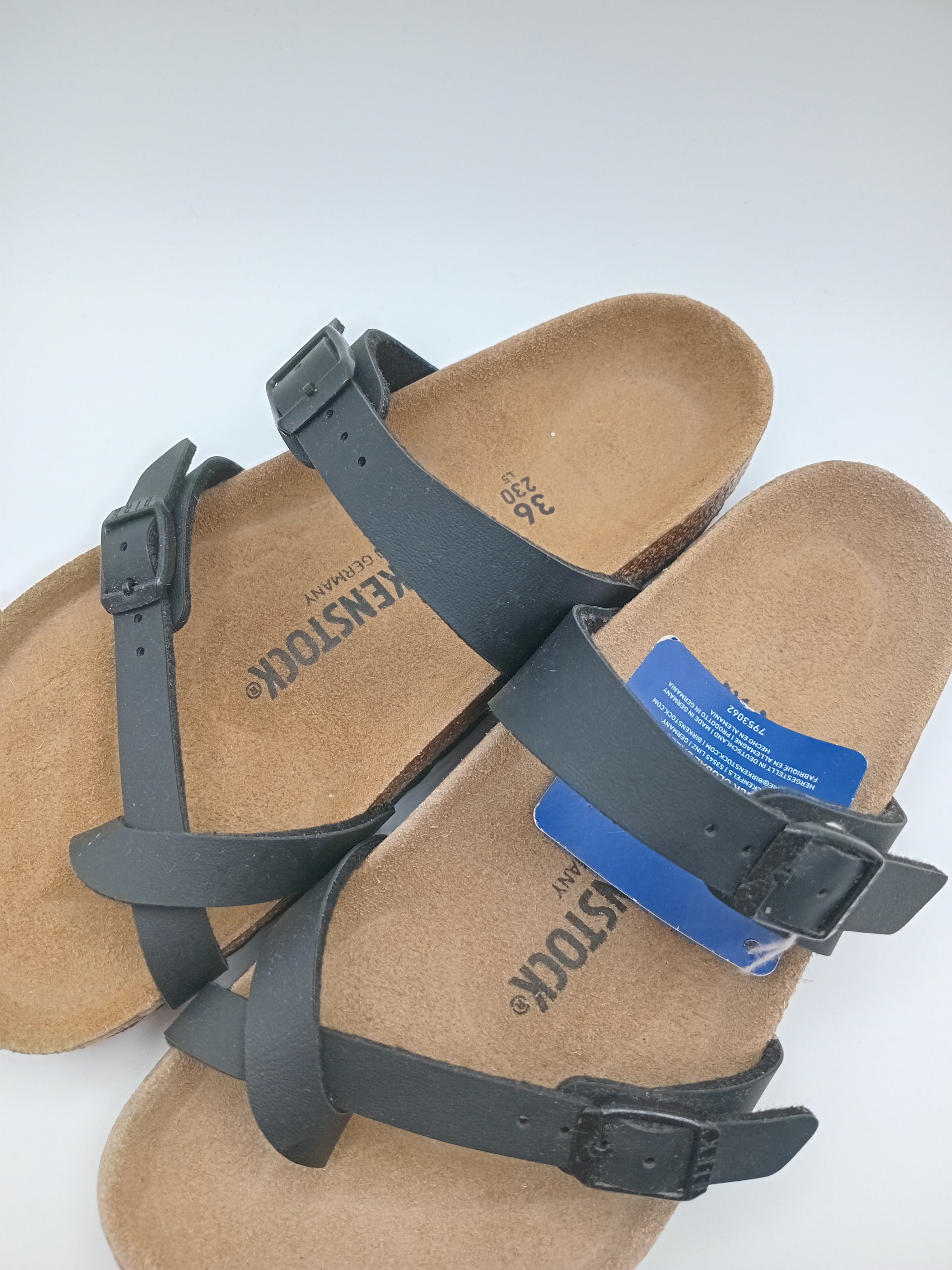 SANDÁLIA MAYARI BIRKENSTOCK BLACK FIVELA PRETA COURO PRETO