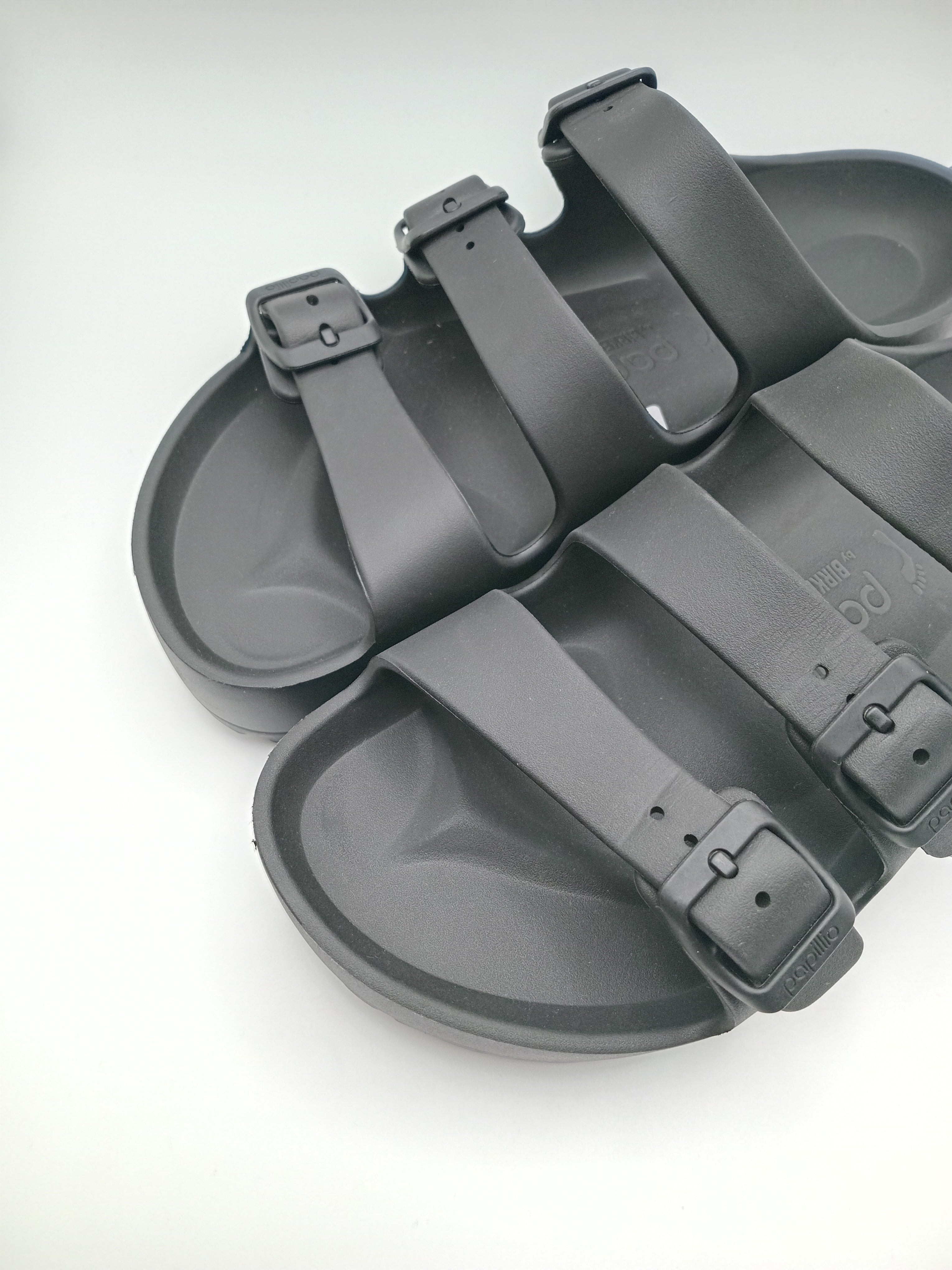 SANDÁLIA FLORIDA III EVA PAP FLEX PLATAFORM PAPILLIO BY BIRKENSTOCK  BLACK FIVELA PRETA PLÁSTICO PRETO 3 TIRAS