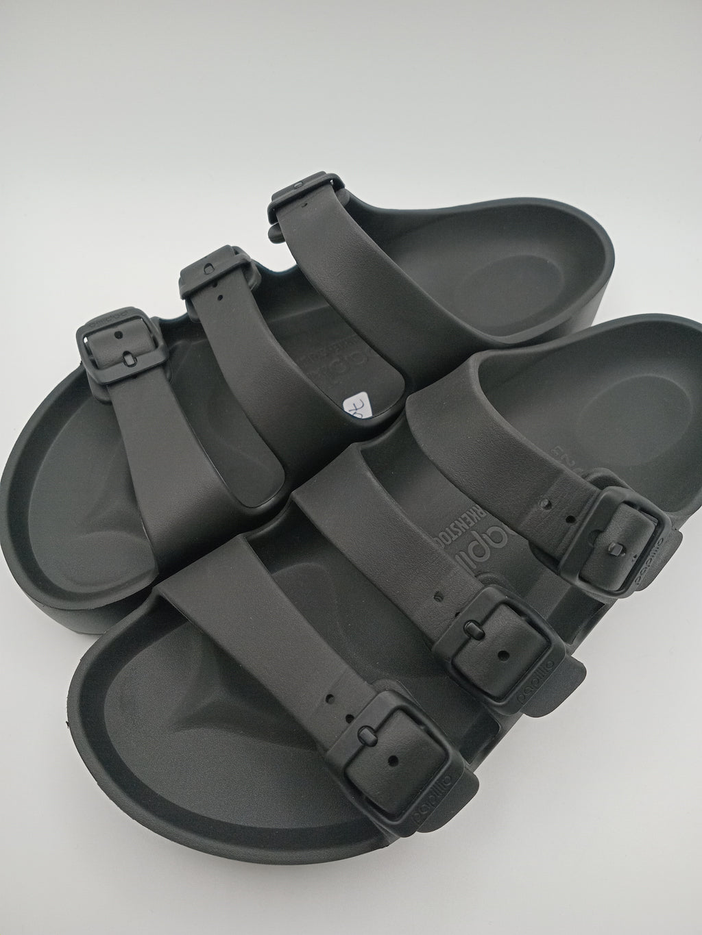 SANDÁLIA FLORIDA III EVA PAP FLEX PLATAFORM PAPILLIO BY BIRKENSTOCK  BLACK FIVELA PRETA PLÁSTICO PRETO 3 TIRAS