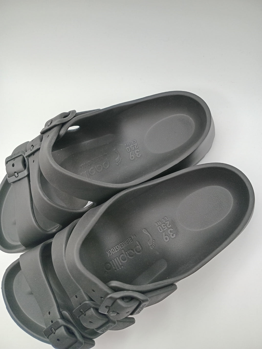 SANDÁLIA FLORIDA III EVA PAP FLEX PLATAFORM PAPILLIO BY BIRKENSTOCK  BLACK FIVELA PRETA PLÁSTICO PRETO 3 TIRAS
