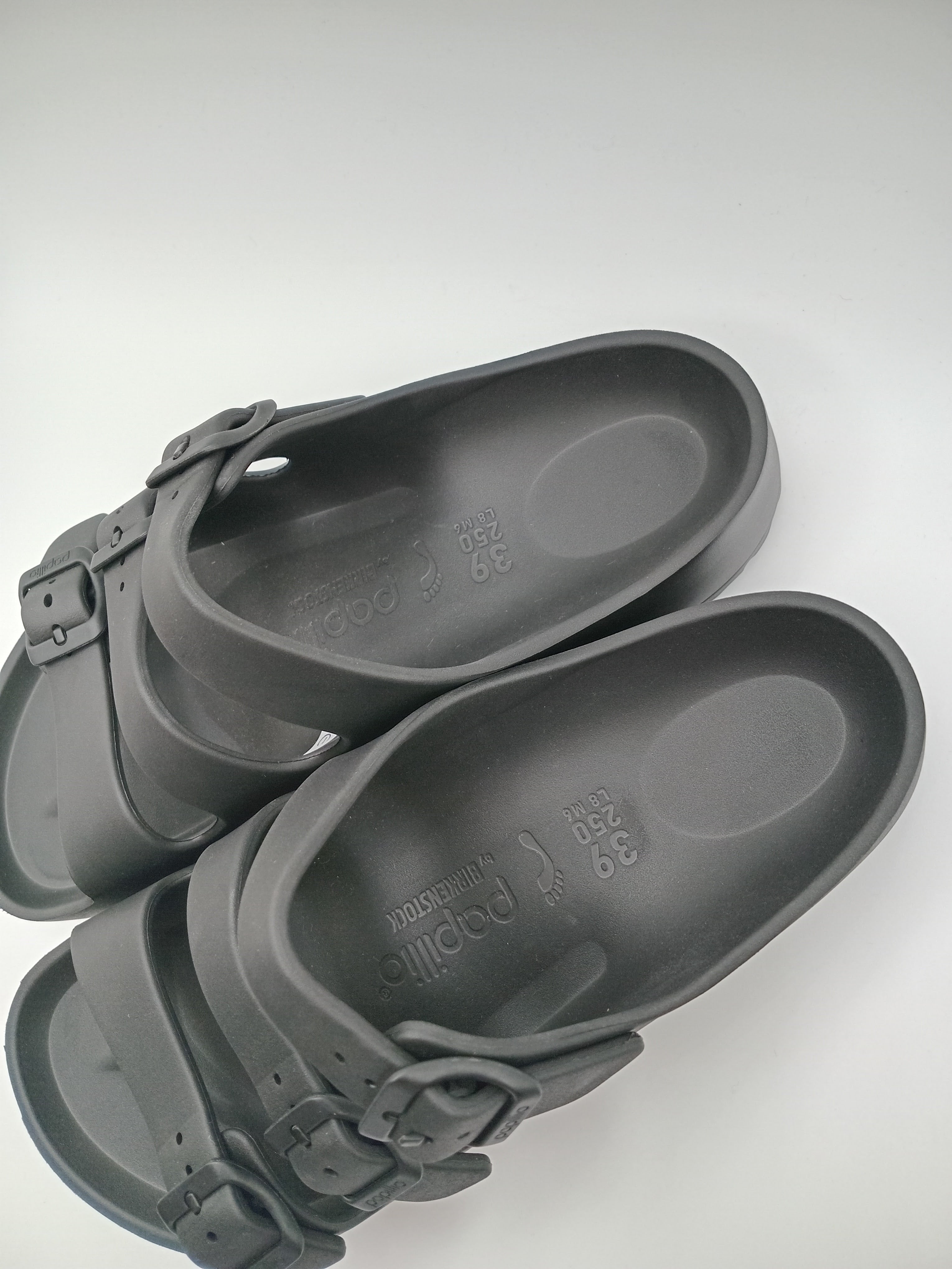 SANDÁLIA FLORIDA III EVA PAP FLEX PLATAFORM PAPILLIO BY BIRKENSTOCK  BLACK FIVELA PRETA PLÁSTICO PRETO 3 TIRAS