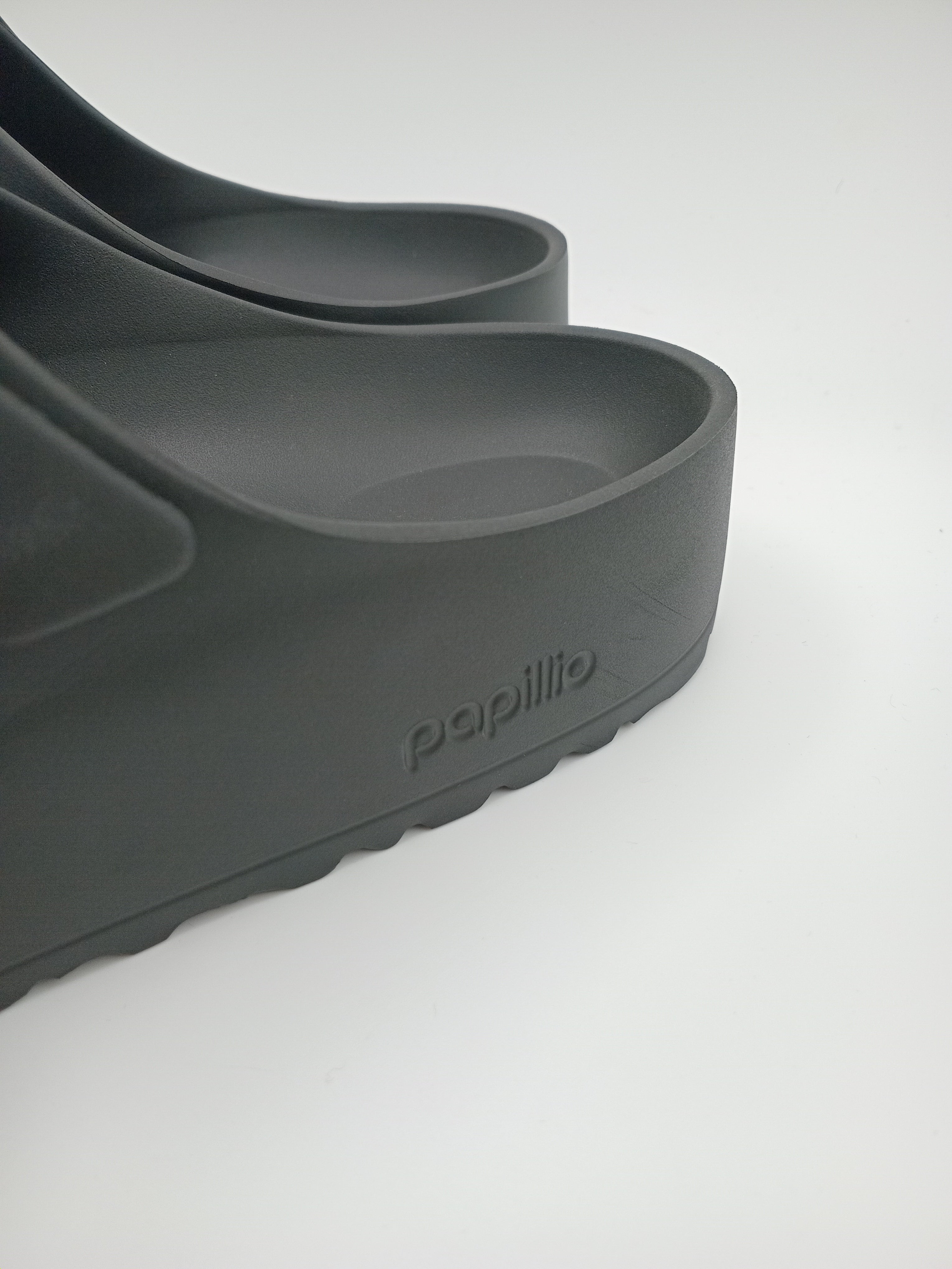 SANDÁLIA FLORIDA III EVA PAP FLEX PLATAFORM PAPILLIO BY BIRKENSTOCK  BLACK FIVELA PRETA PLÁSTICO PRETO 3 TIRAS