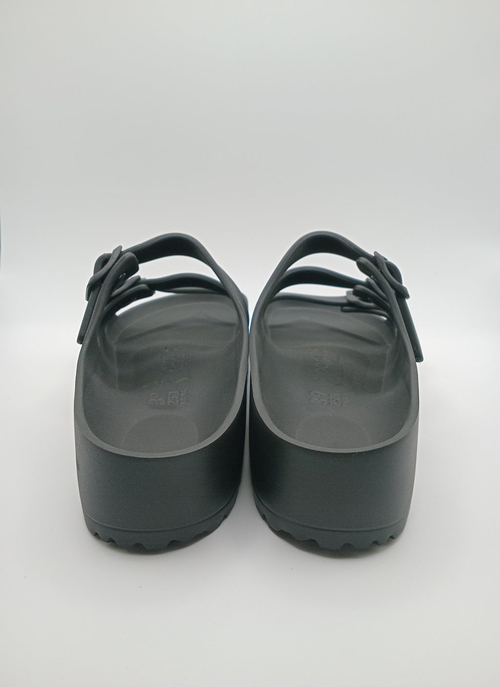 SANDÁLIA FLORIDA III EVA PAP FLEX PLATAFORM PAPILLIO BY BIRKENSTOCK  BLACK FIVELA PRETA PLÁSTICO PRETO 3 TIRAS