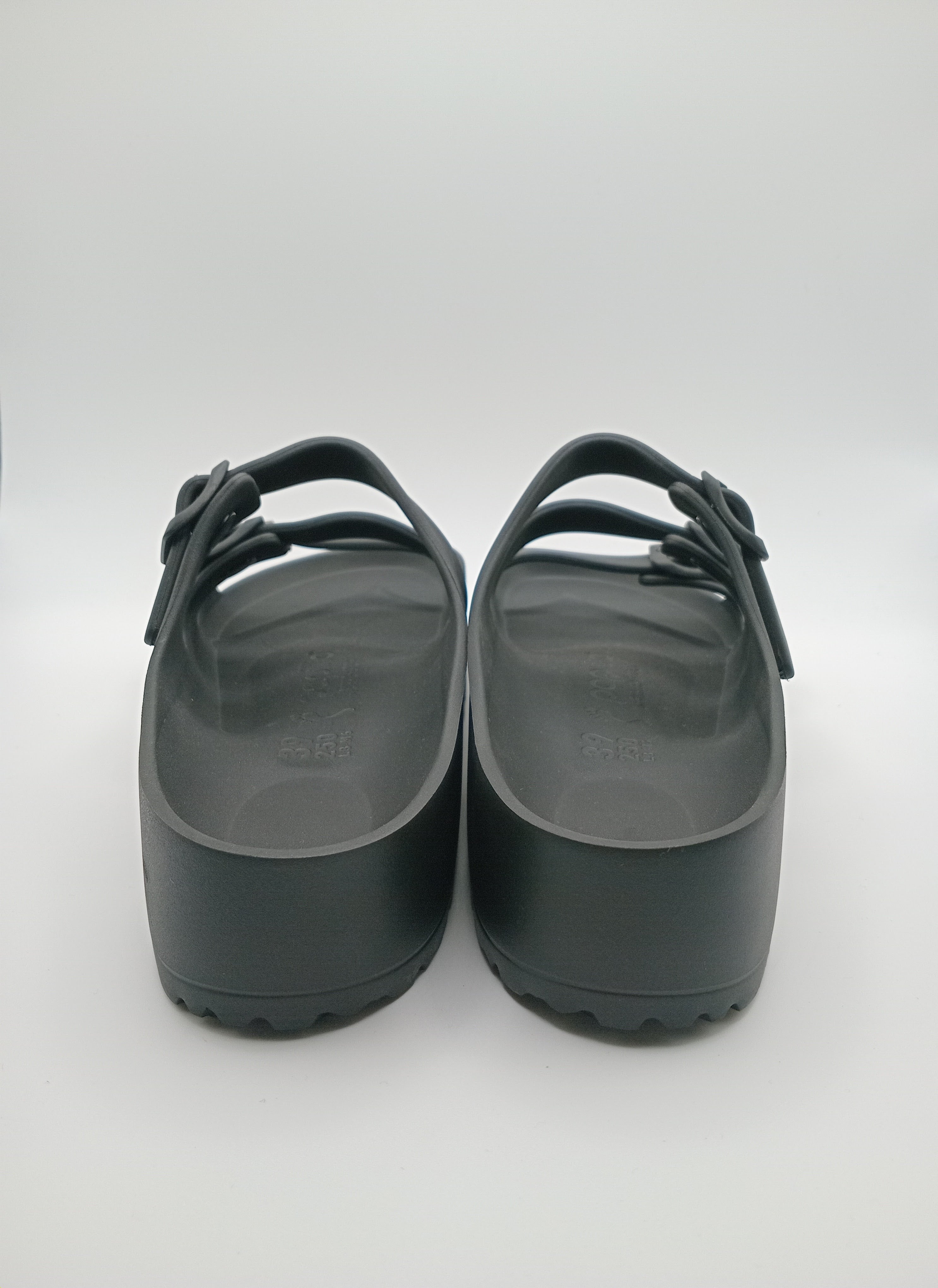 SANDÁLIA FLORIDA III EVA PAP FLEX PLATAFORM PAPILLIO BY BIRKENSTOCK  BLACK FIVELA PRETA PLÁSTICO PRETO 3 TIRAS