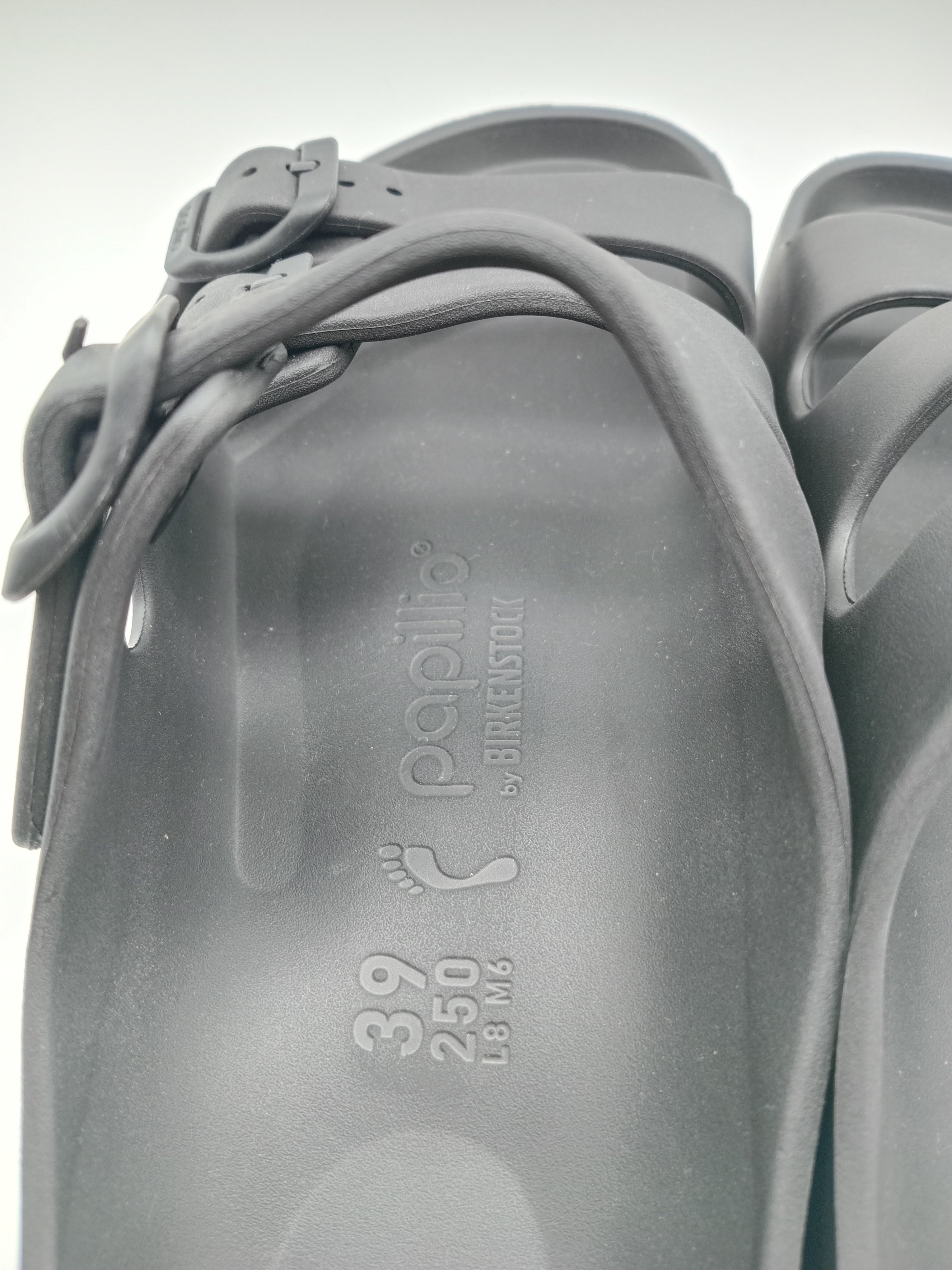 SANDÁLIA FLORIDA III EVA PAP FLEX PLATAFORM PAPILLIO BY BIRKENSTOCK  BLACK FIVELA PRETA PLÁSTICO PRETO 3 TIRAS