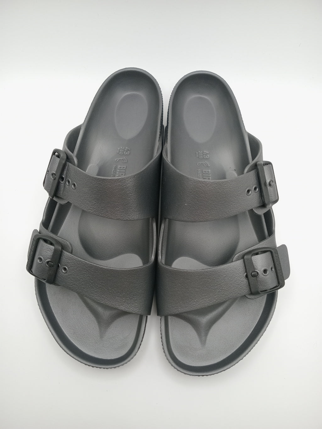 SANDÁLIA ARIZONA EVA BIRKENSTOCK GRAY FIVELA CINZA PLÁSTICO ASFALTO