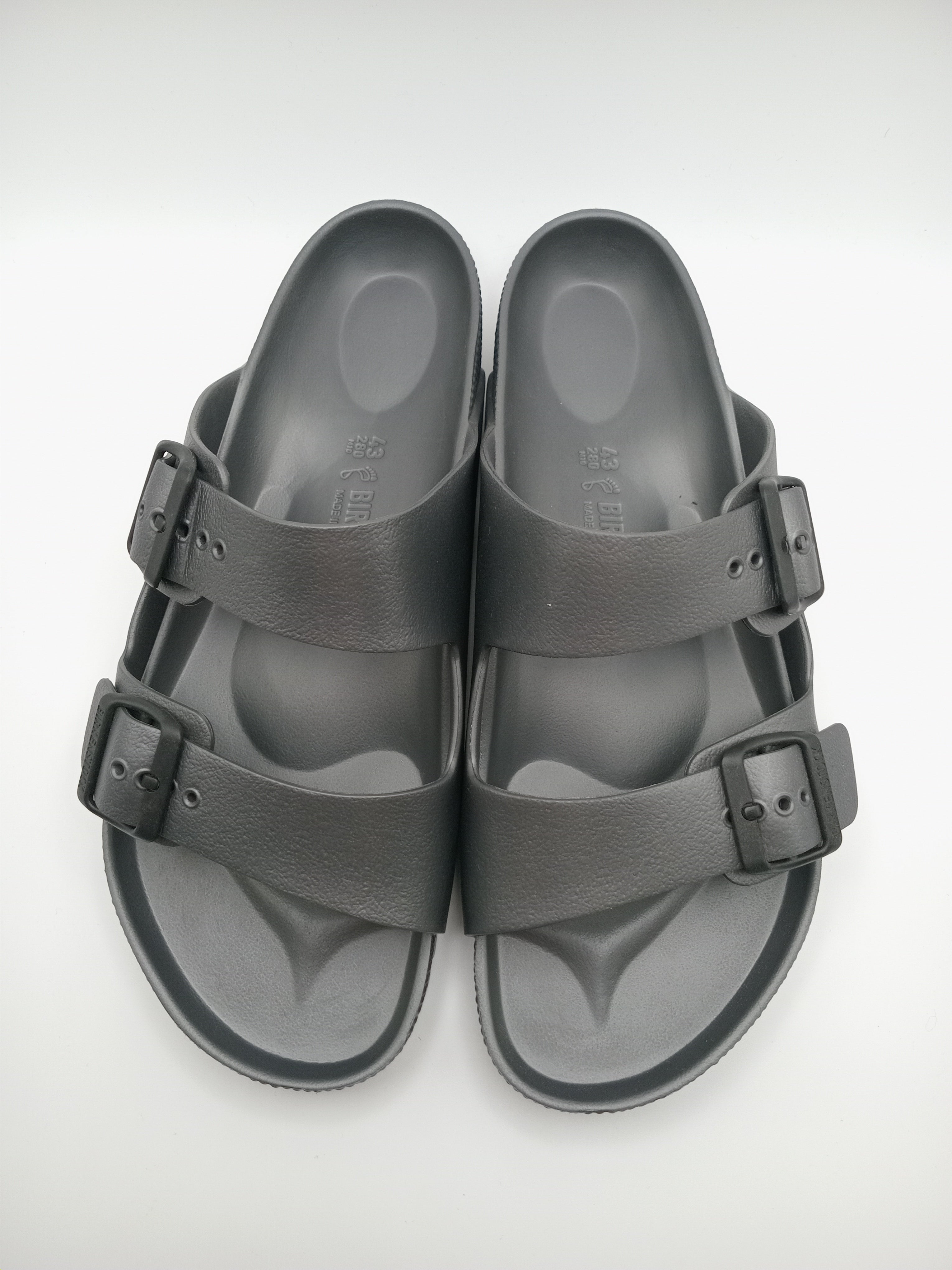 SANDÁLIA ARIZONA EVA BIRKENSTOCK GRAY FIVELA CINZA PLÁSTICO ASFALTO