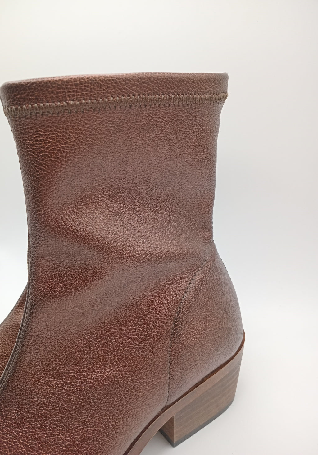 BOTA TEXANA MANUEL ALVES COBRE COURO LISO BICUDO