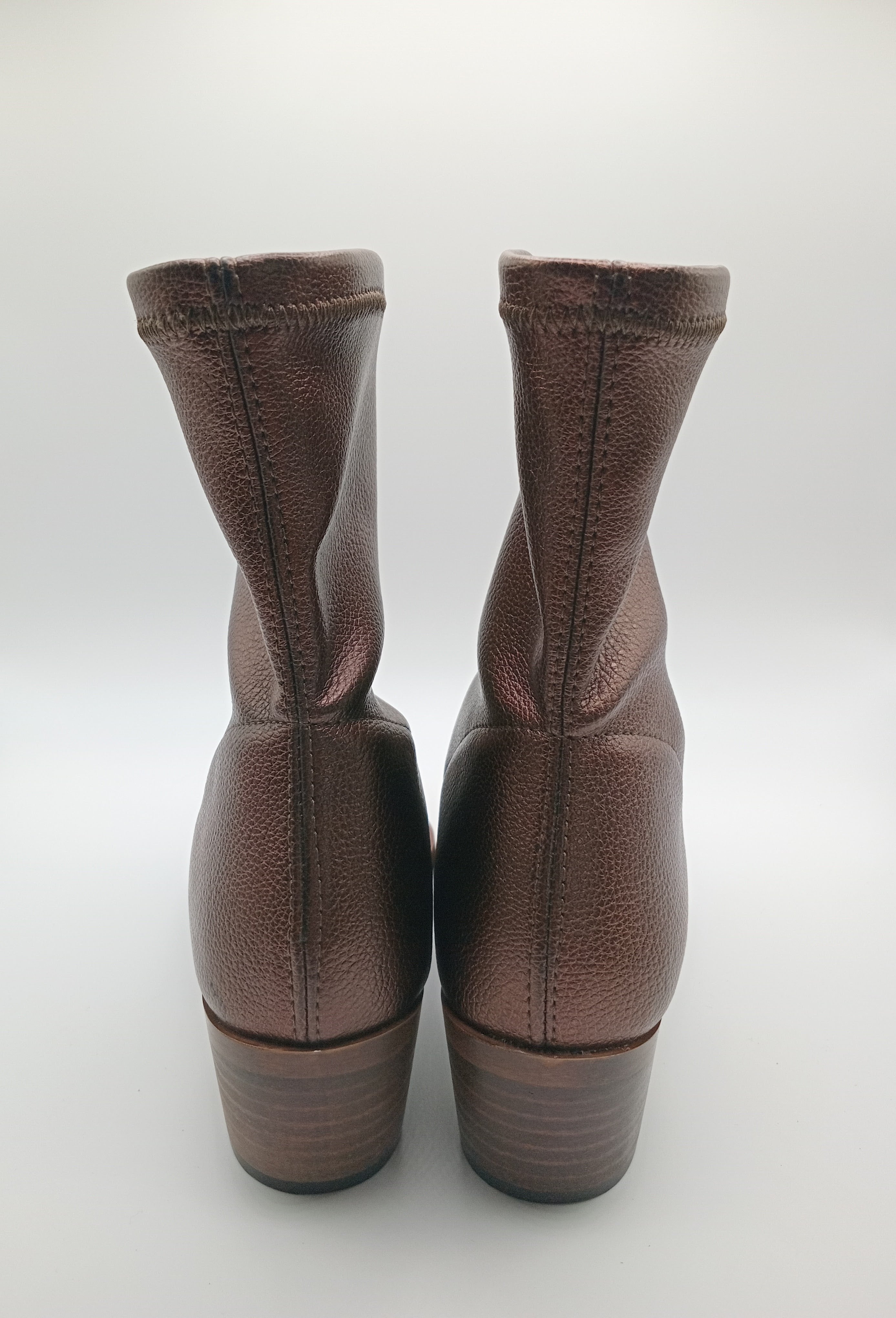 BOTA TEXANA MANUEL ALVES COBRE COURO LISO BICUDO