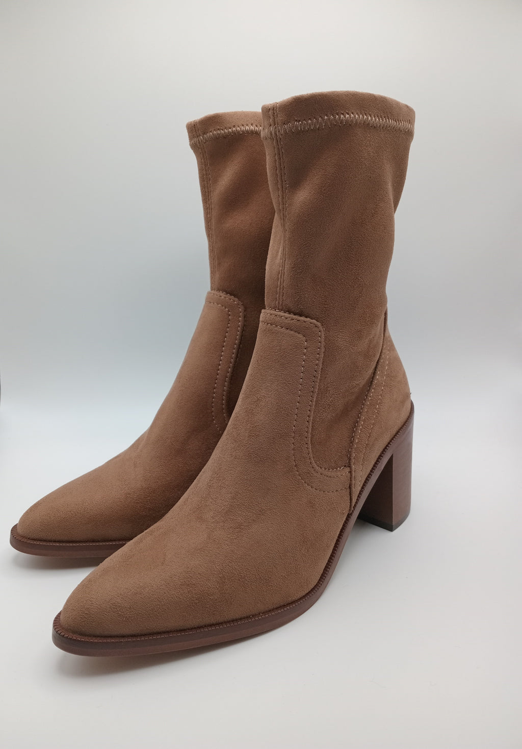 BOTA TEXANA VEXED SHOES CASTANHO CLARO COURO LISO BICUDO