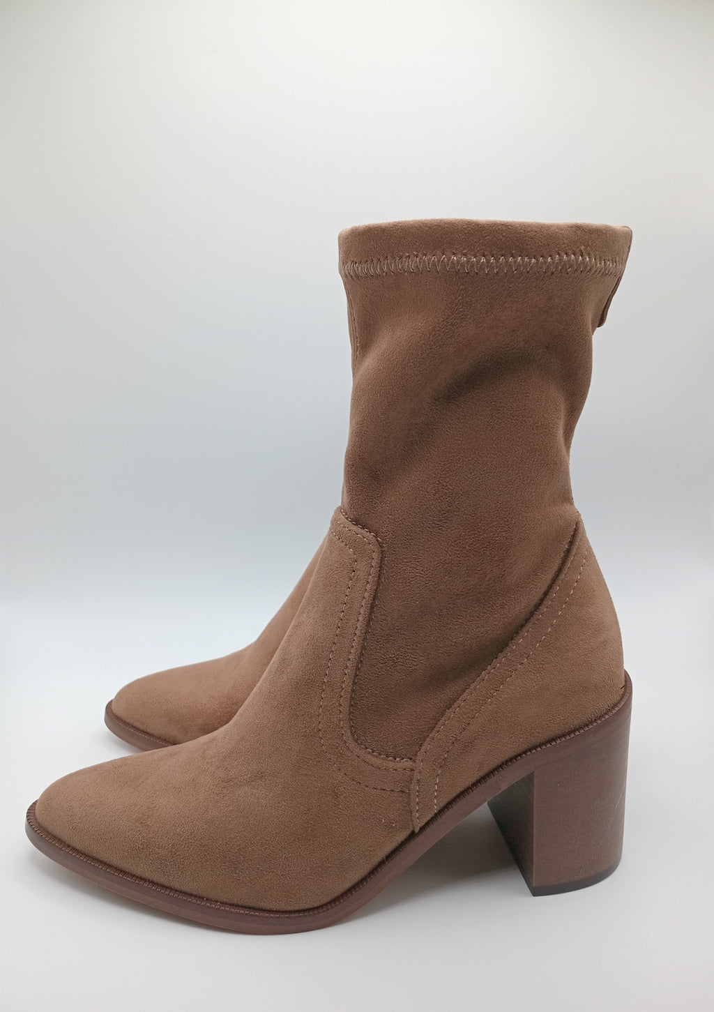 BOTA TEXANA VEXED SHOES CASTANHO CLARO COURO LISO BICUDO